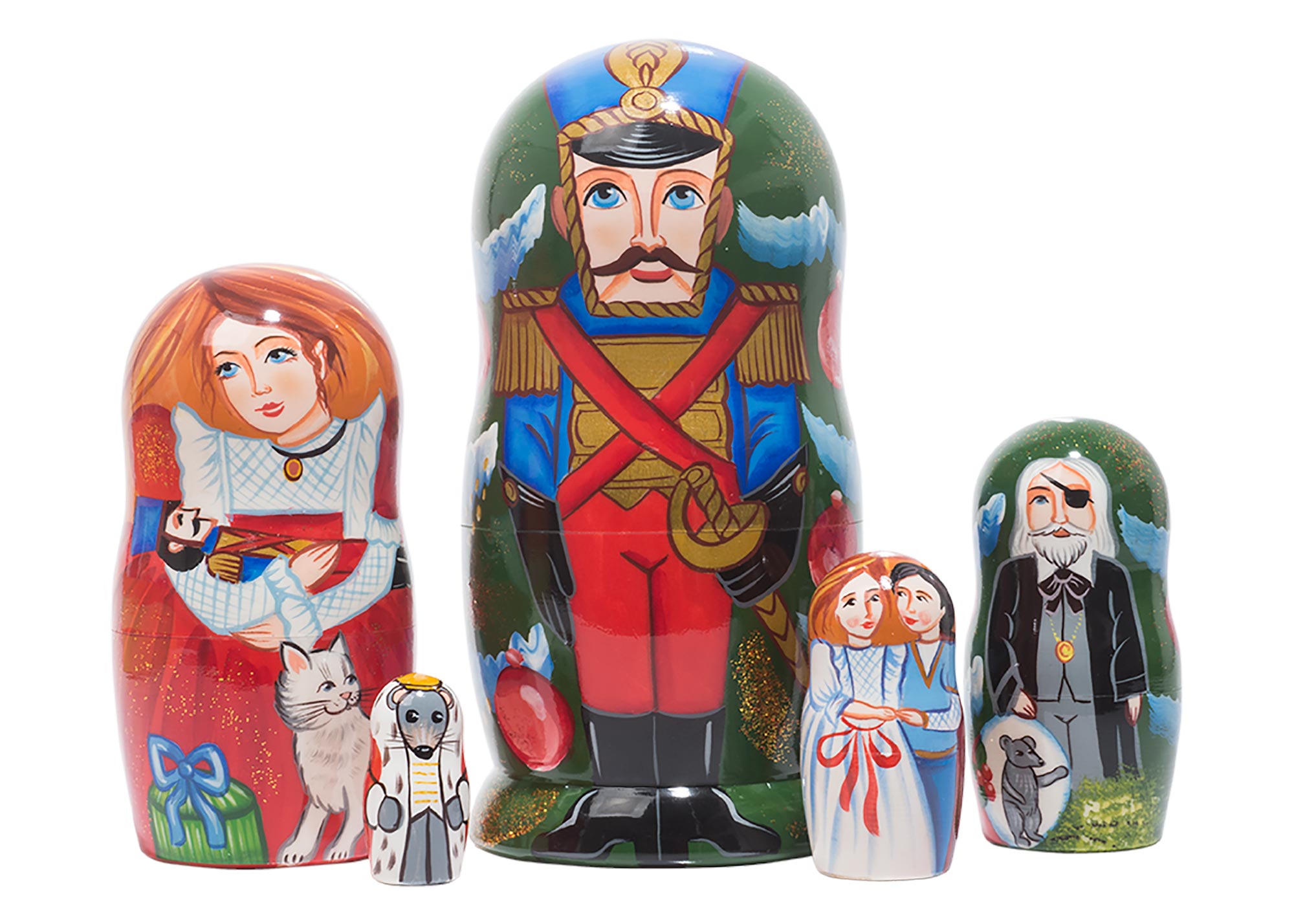 Buy Матрешка “Щелкунчик” 5 мест 15 см at GoldenCockerel.com