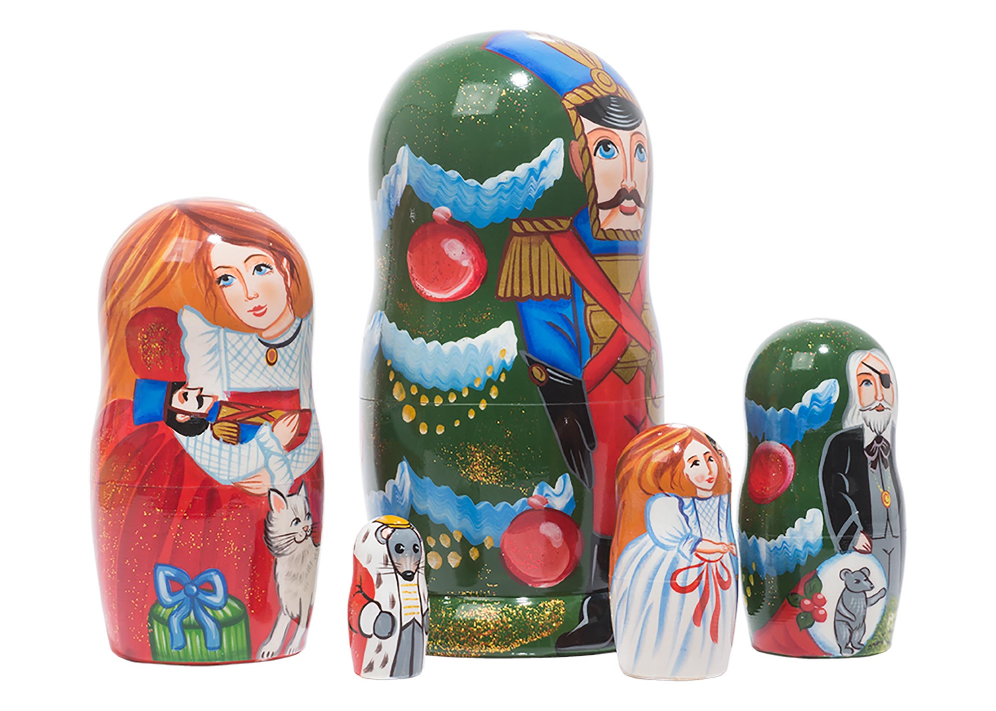 Buy Матрешка “Щелкунчик” 5 мест 15 см at GoldenCockerel.com