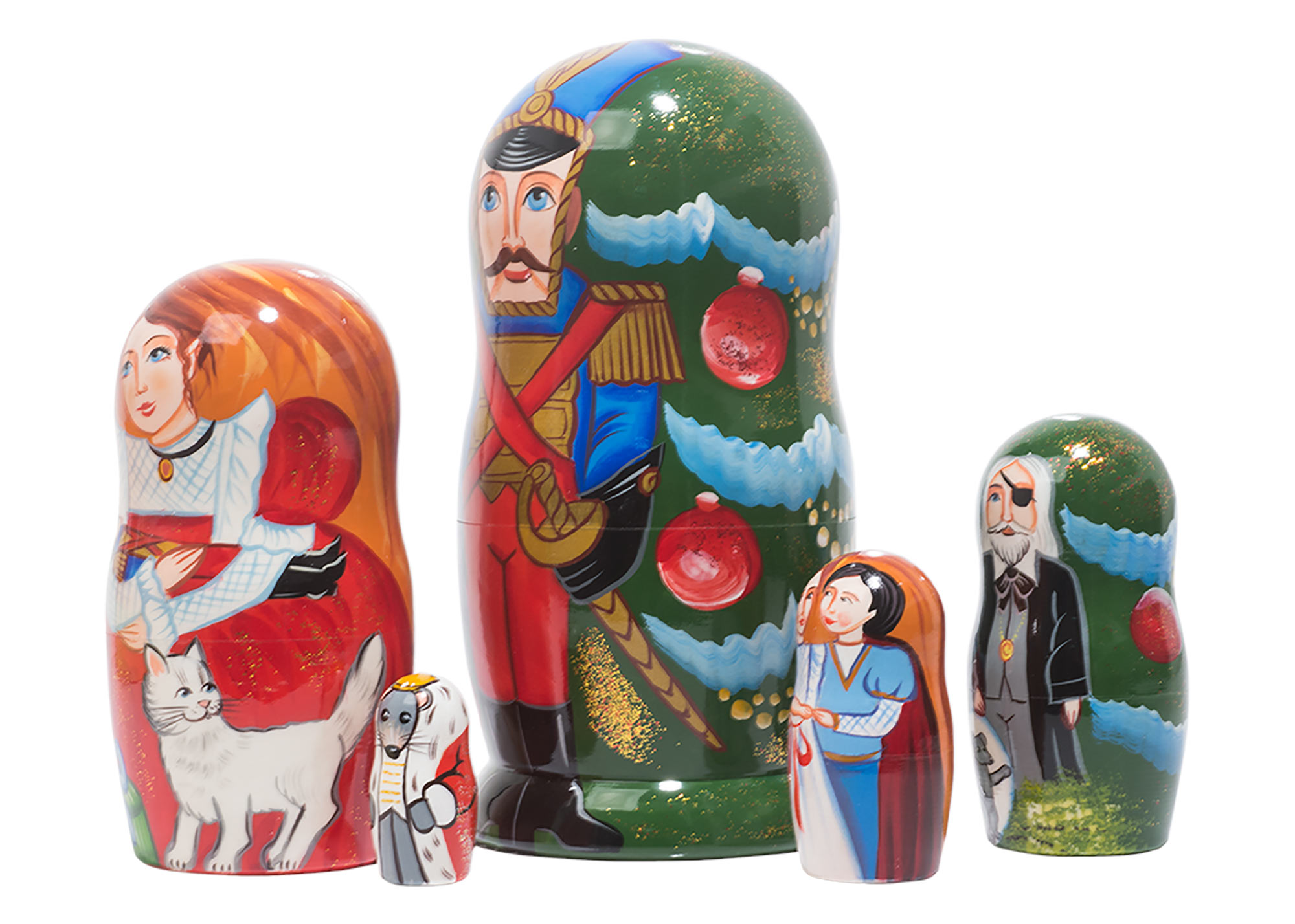 Buy Nutcracker Prince Nesting Doll 5pc./6" at GoldenCockerel.com