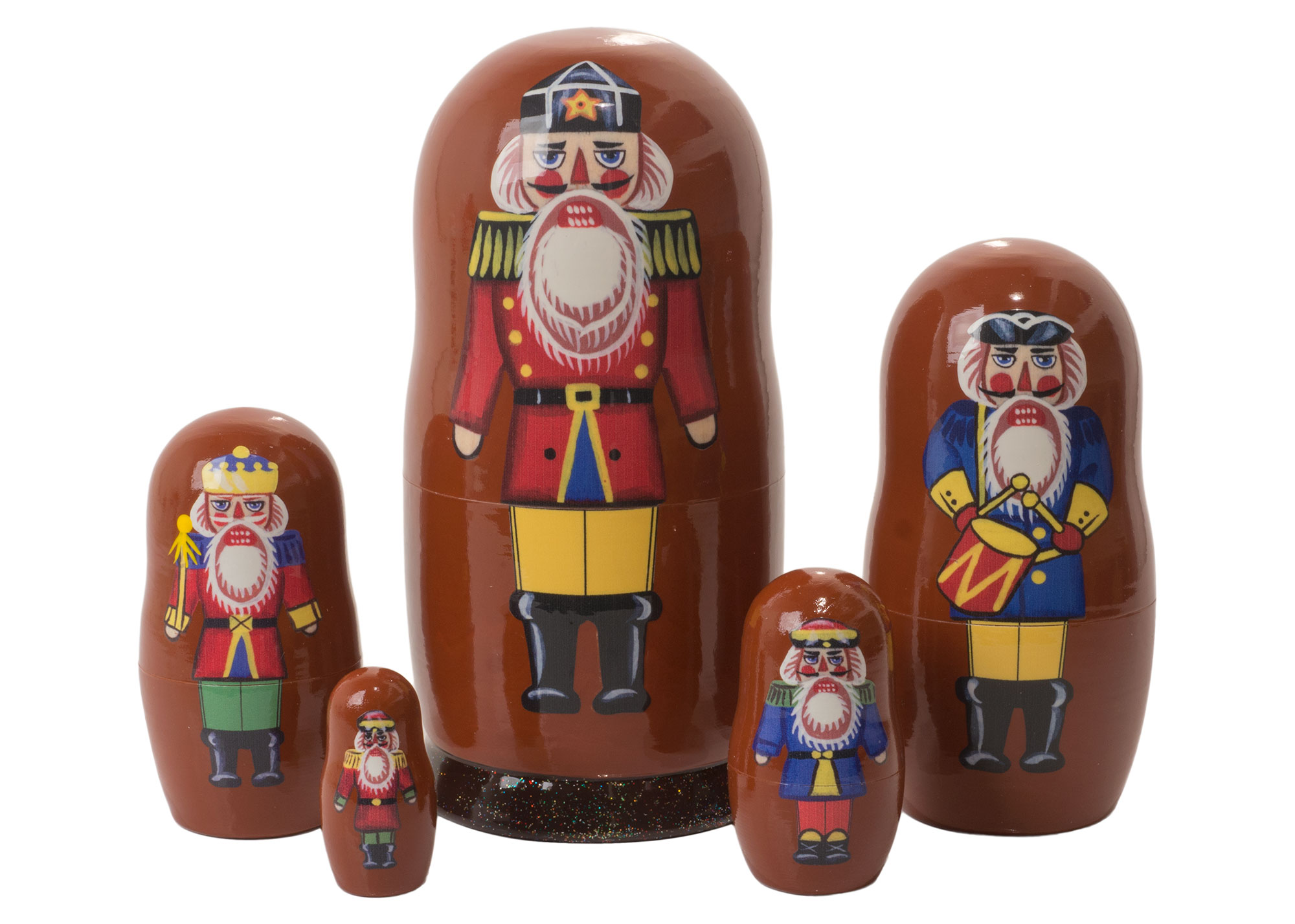 Buy Nutcracker Soldier Nesting Doll 5pc./6" at GoldenCockerel.com