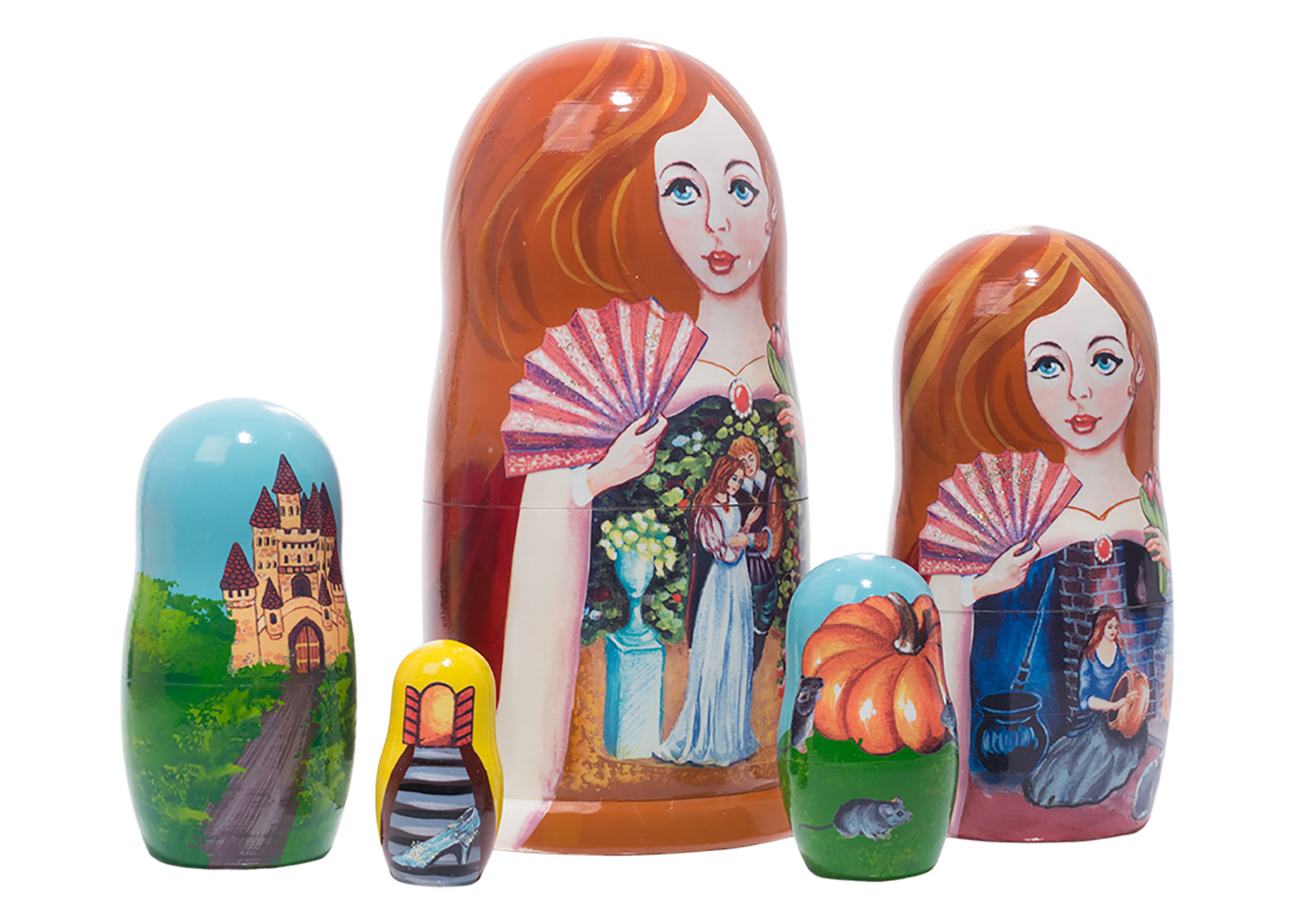 Buy Cinderella Nesting Doll 5pc./6"  at GoldenCockerel.com