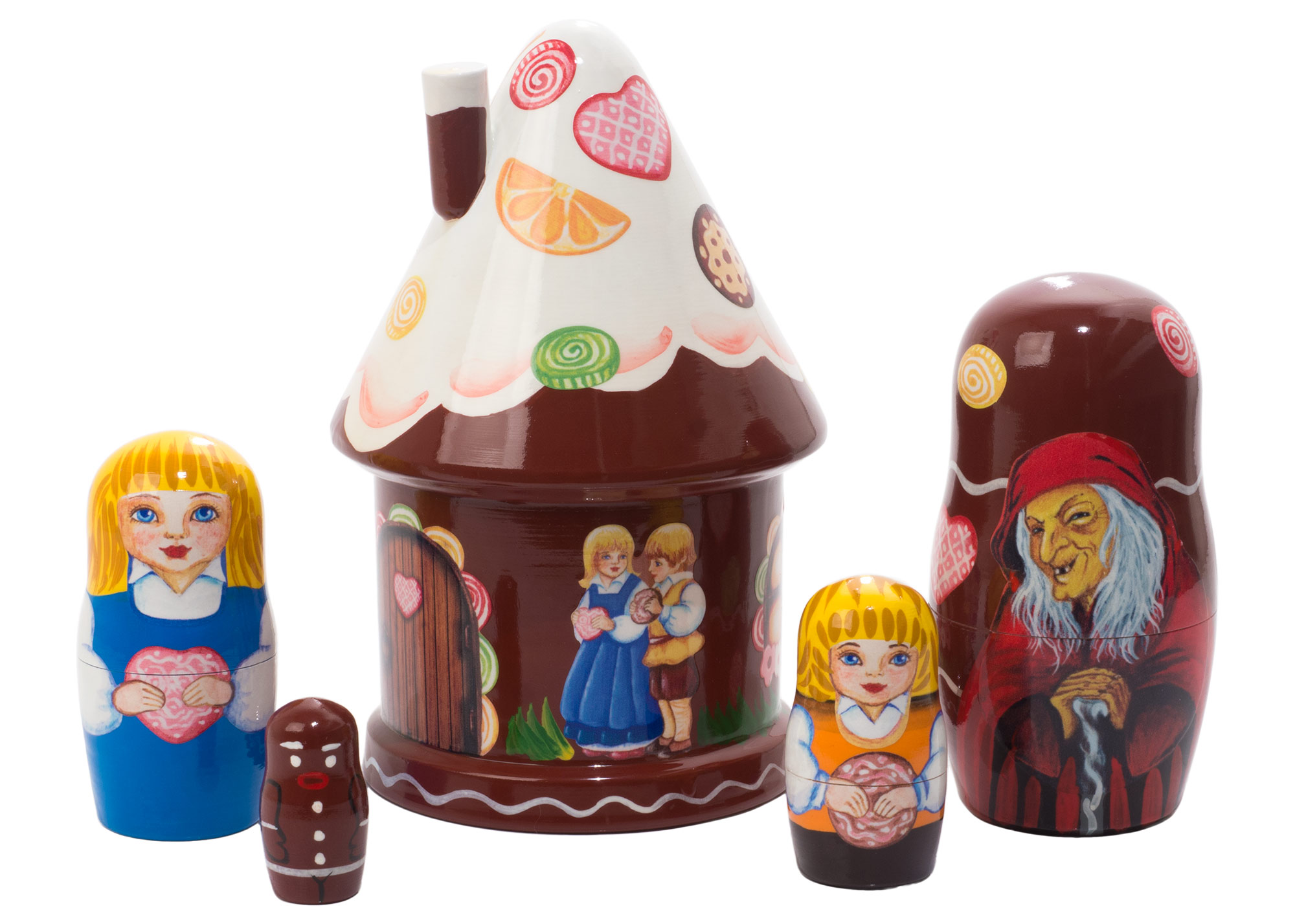 Buy Hansel & Gretel Gingerbread House Doll 5pc./5" at GoldenCockerel.com