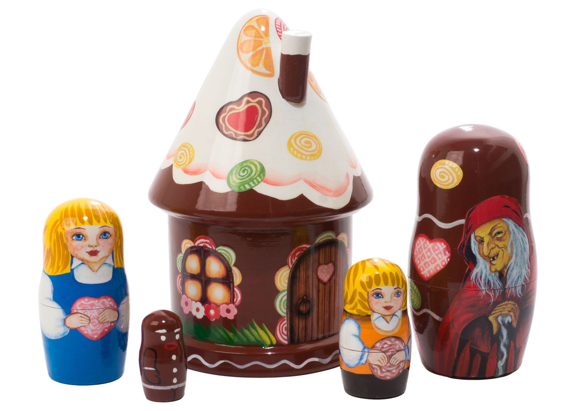 Buy Hansel & Gretel Gingerbread House Doll 5pc./5" at GoldenCockerel.com