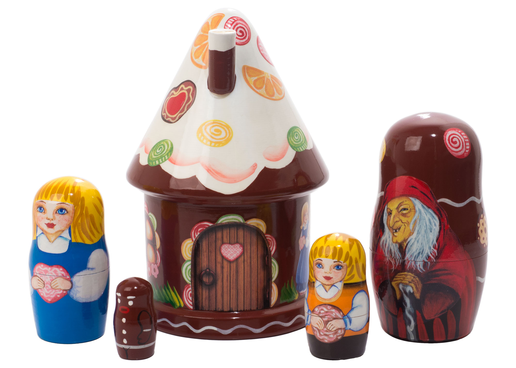 Buy Hansel & Gretel Gingerbread House Doll 5pc./5" at GoldenCockerel.com