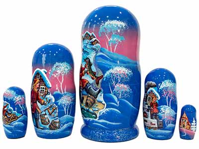 Buy Emelya and the Magic Pike Nesting Doll 5pc./6" at GoldenCockerel.com