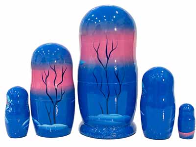 Buy Emelya and the Magic Pike Nesting Doll 5pc./6" at GoldenCockerel.com