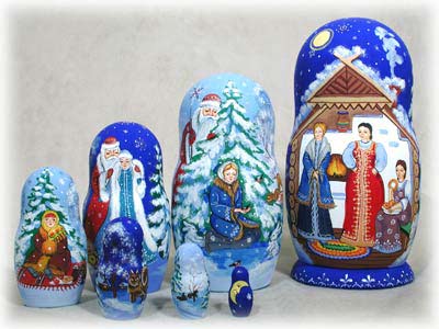Buy Frost (Morozko) Doll 7pc./8"  at GoldenCockerel.com