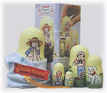 Buy RAGGEDY ANN & ANDY Picnic Doll 5pc./5" at GoldenCockerel.com