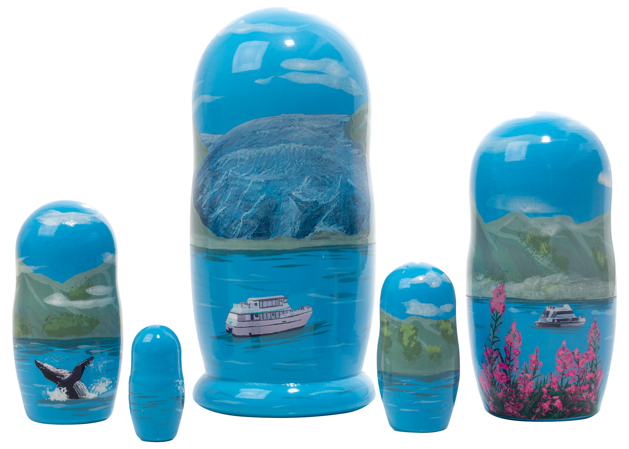 Buy Kenai Fjords Nesting Doll 5pc./6” at GoldenCockerel.com