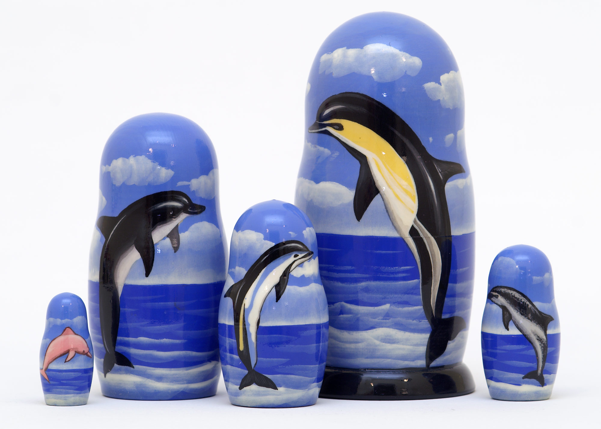 Buy Dolphin Nesting Doll 5pc./5" at GoldenCockerel.com