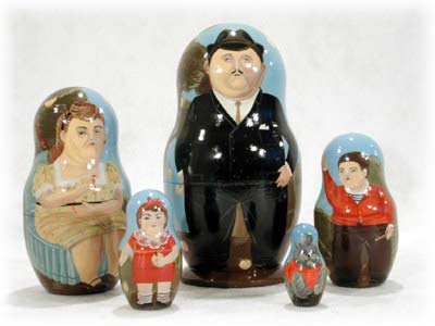 Buy Fernando Botero Doll 5pc./6" at GoldenCockerel.com