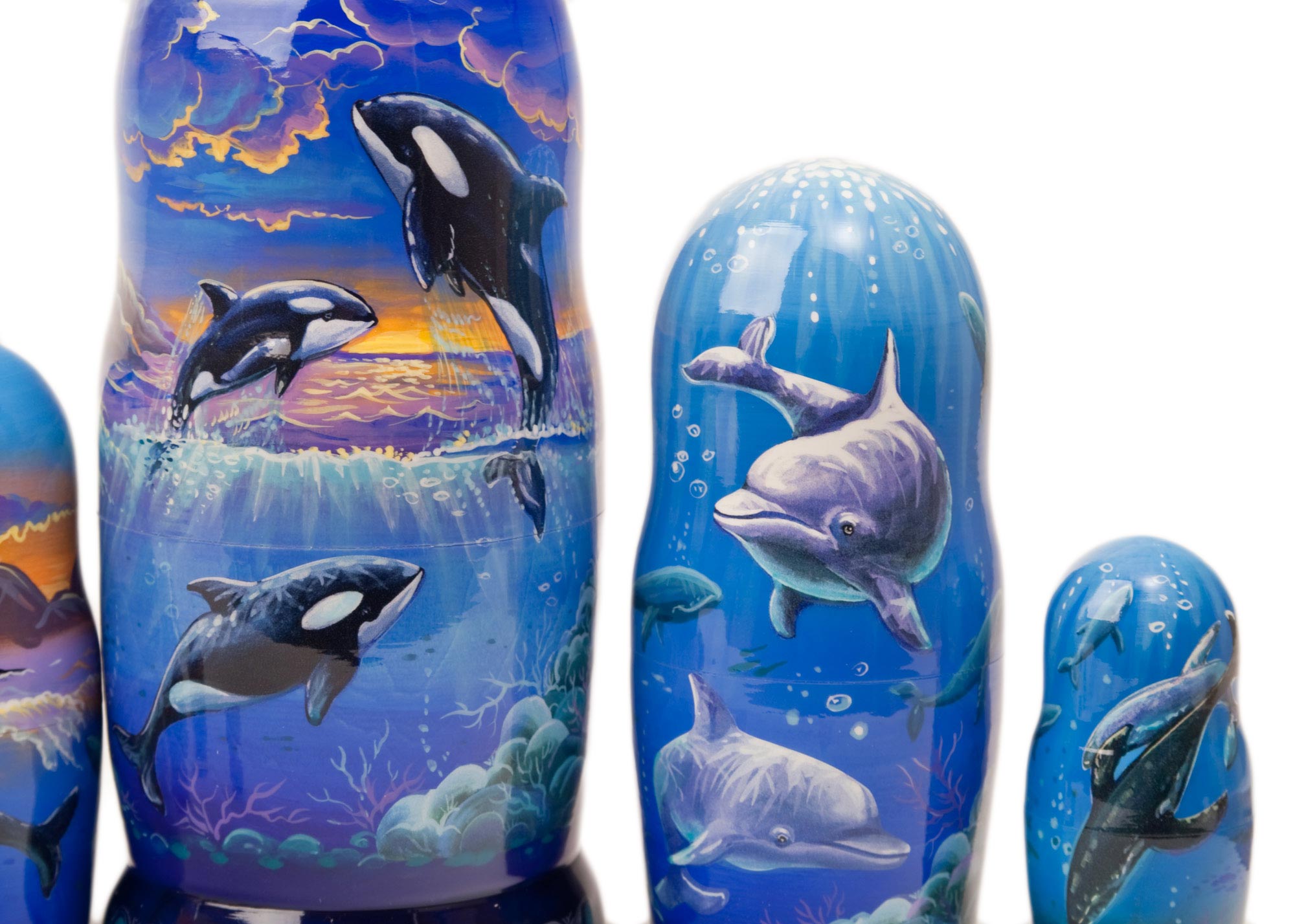 Buy Whale Watching Nesting Doll 7pc/8" at GoldenCockerel.com