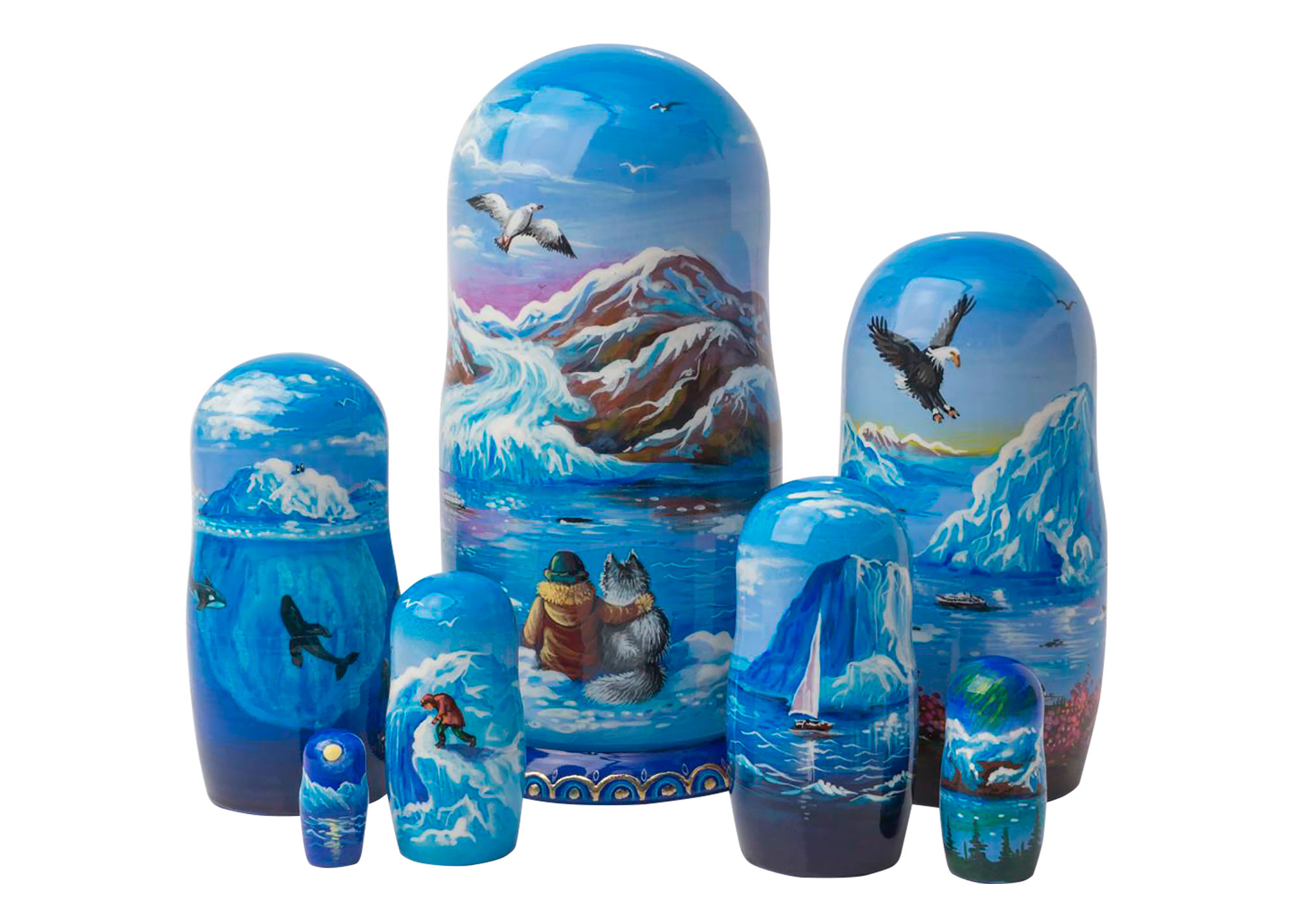 Buy Glacier Bay Nesting Doll 7pc./8" at GoldenCockerel.com