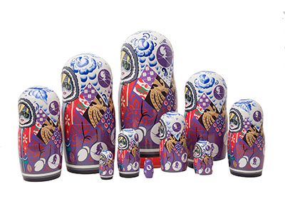 Buy Sochi Slopestyle Nesting Doll 10pc./11" at GoldenCockerel.com