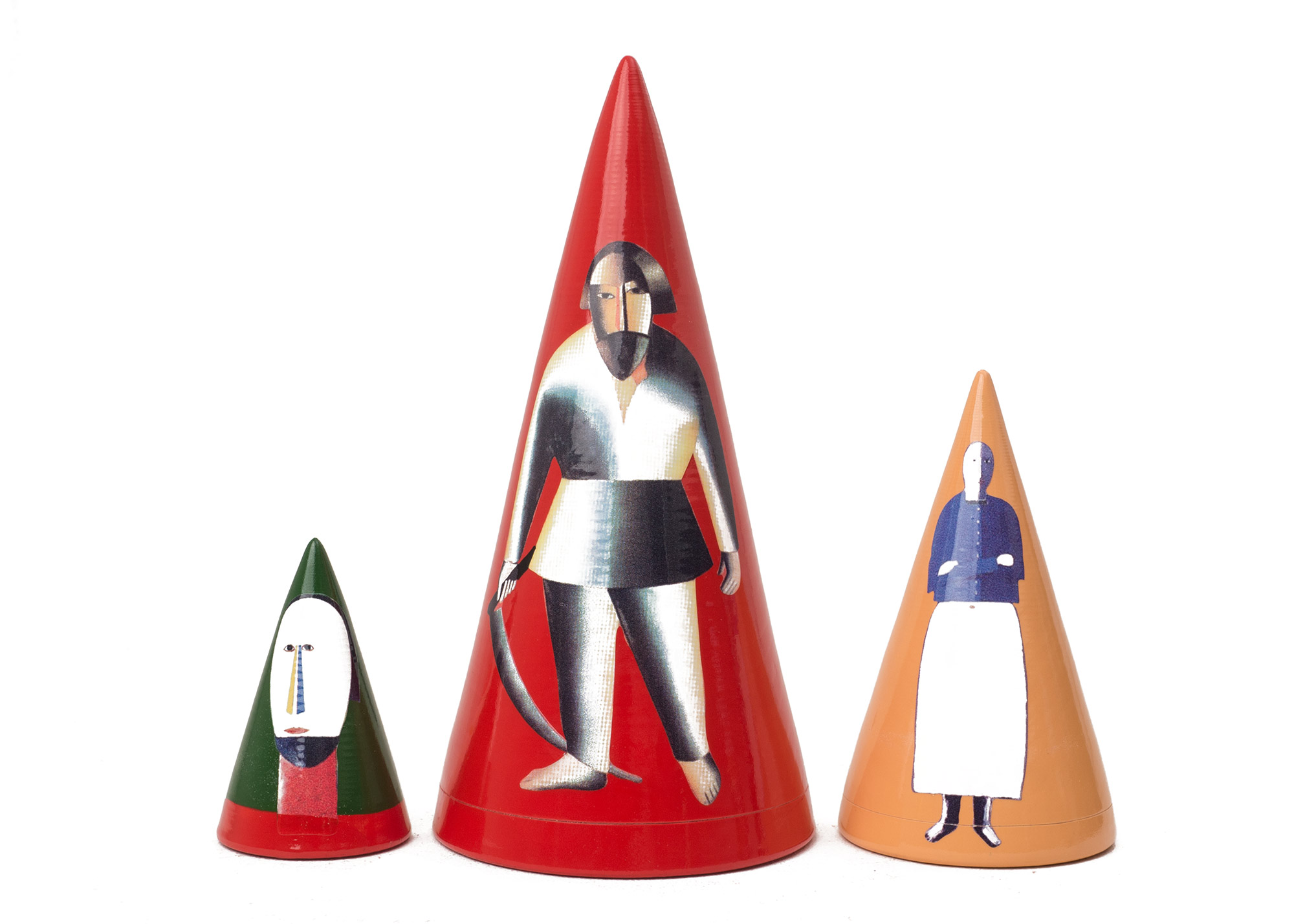 Buy Malevich Nesting Cone 3pc./6" at GoldenCockerel.com