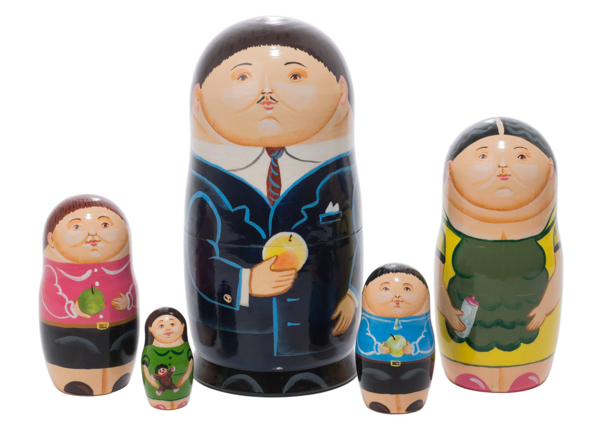 Buy Fernando Botero Nesting Doll 5pc./6" at GoldenCockerel.com