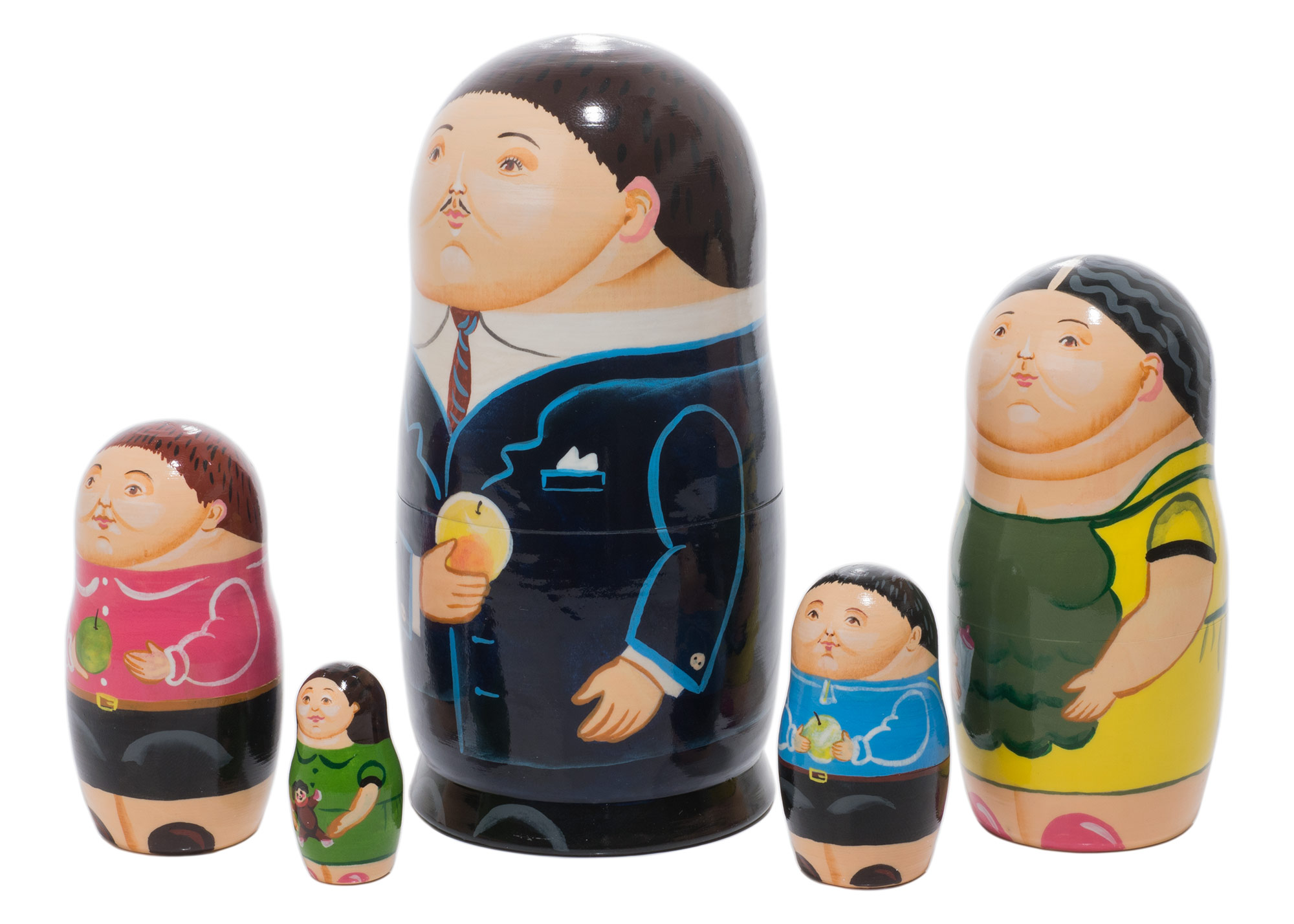 Buy Fernando Botero Nesting Doll 5pc./6" at GoldenCockerel.com