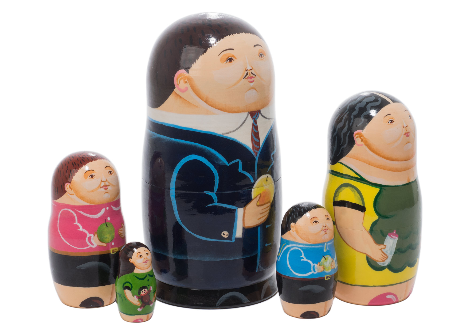 Buy Fernando Botero Nesting Doll 5pc./6" at GoldenCockerel.com