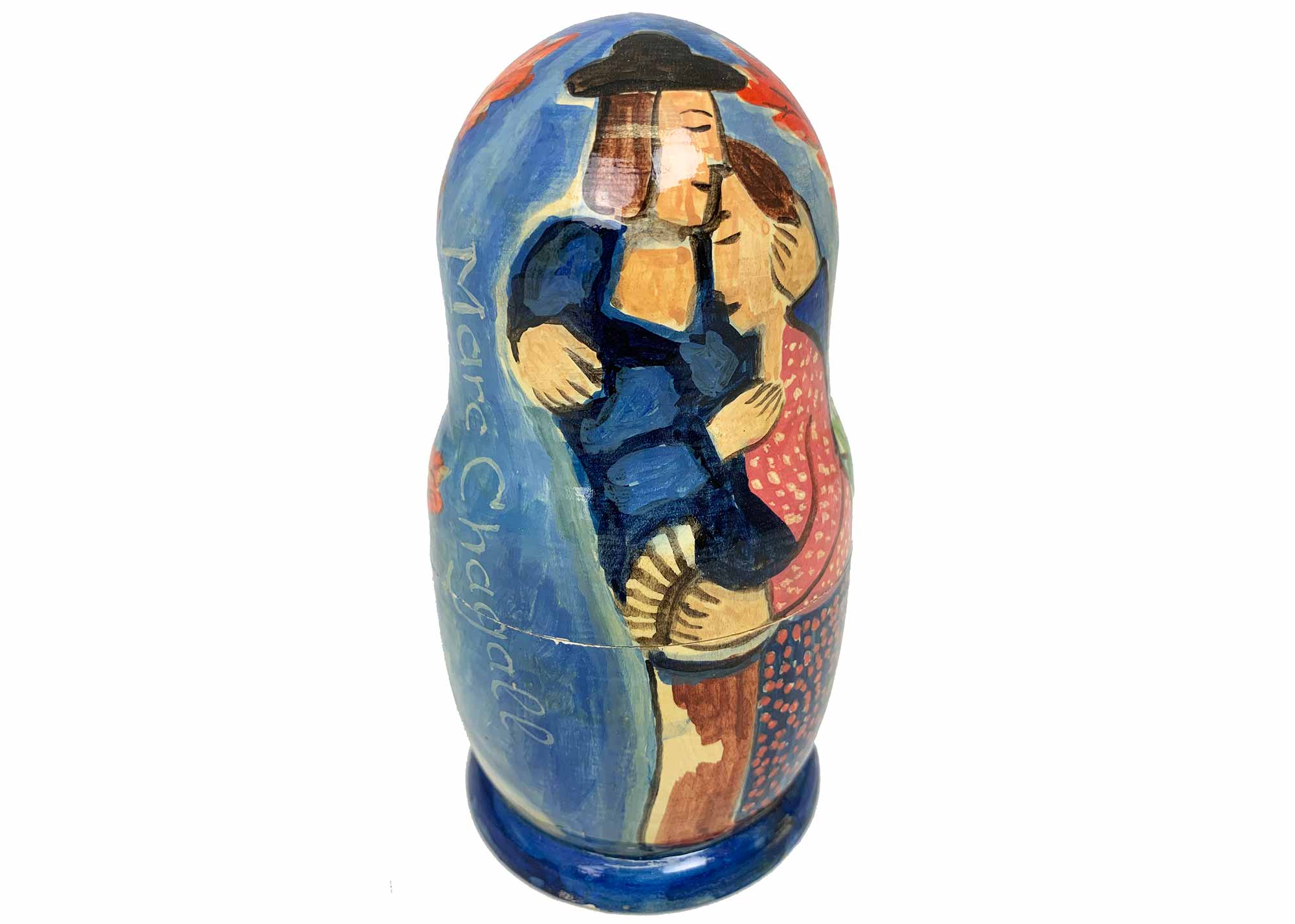 Buy Chagal "Green Fiddler" Nesting Doll 5pc./6" at GoldenCockerel.com