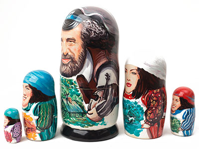 Buy Fiddler on the Roof Matryoshka 5pc./6" at GoldenCockerel.com