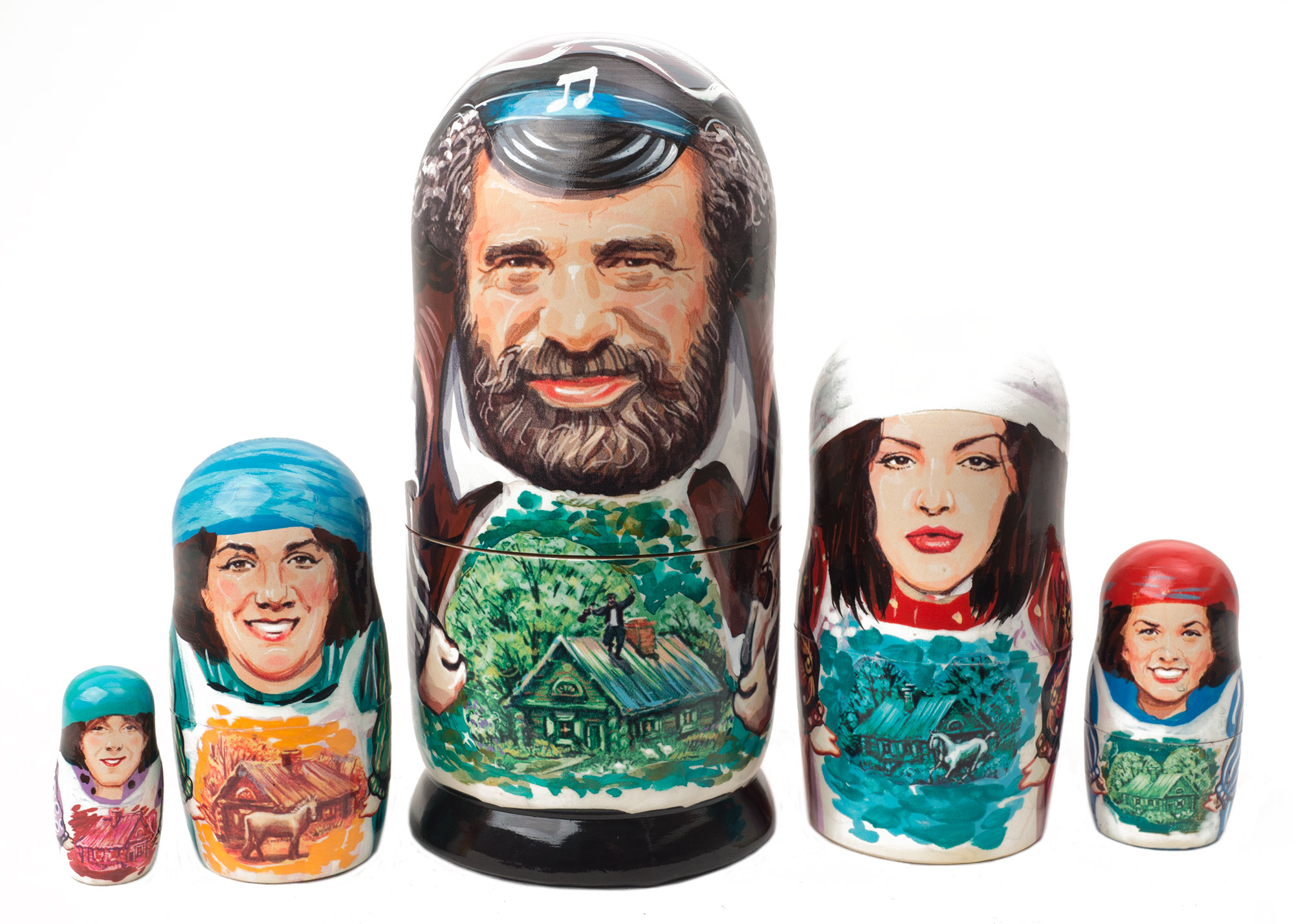 Buy Fiddler on the Roof Matryoshka 5pc./6" at GoldenCockerel.com