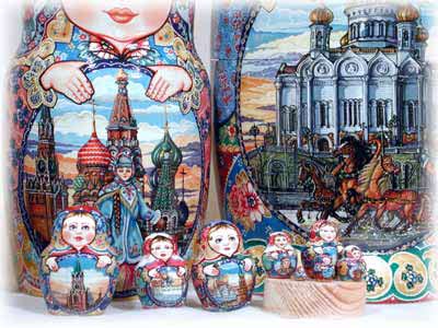 Buy Old Moscow Doll 15pc./14" by Zarubin at GoldenCockerel.com