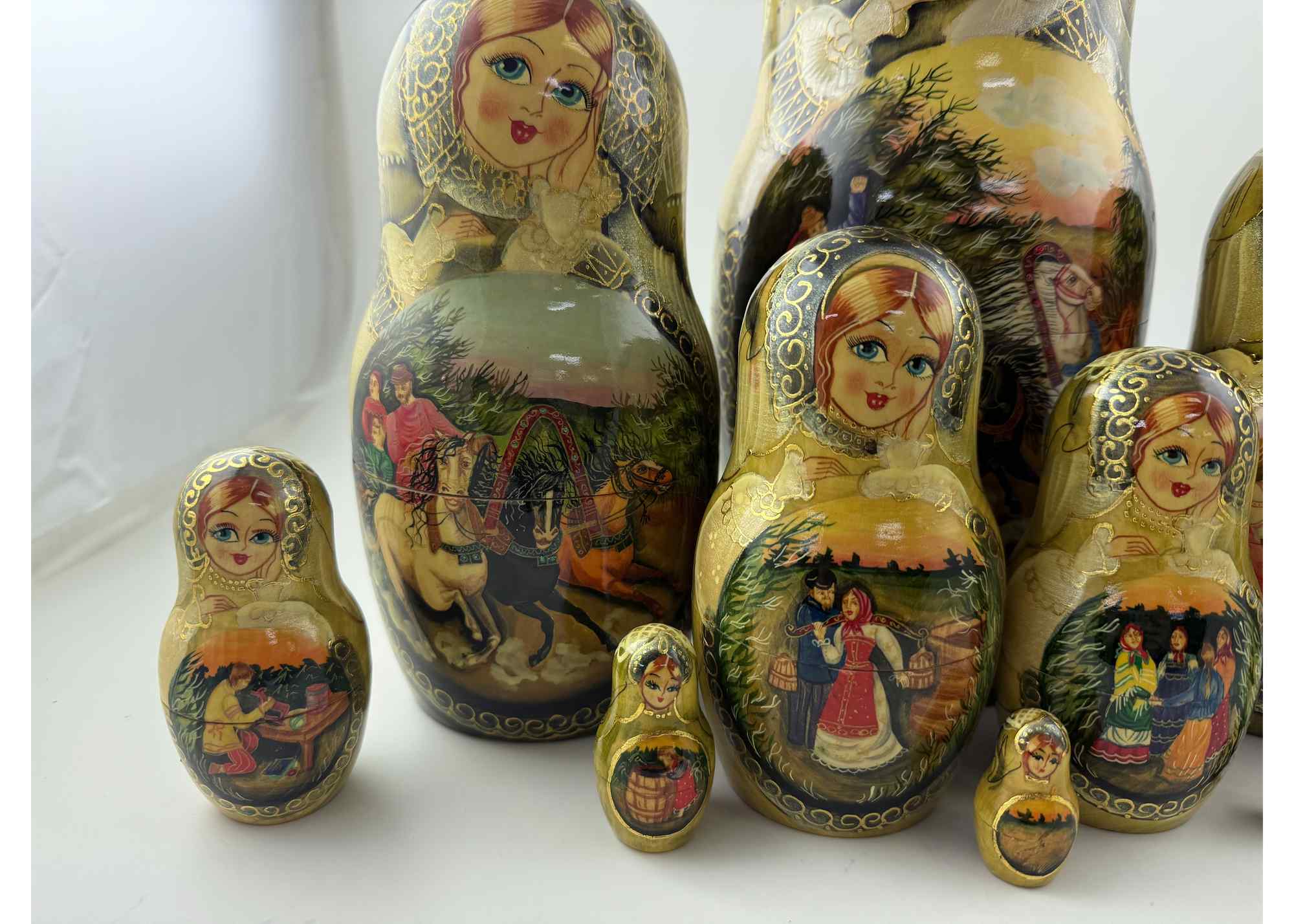 Buy Vintage One of a Kind Nesting Doll 10pc/12" at GoldenCockerel.com