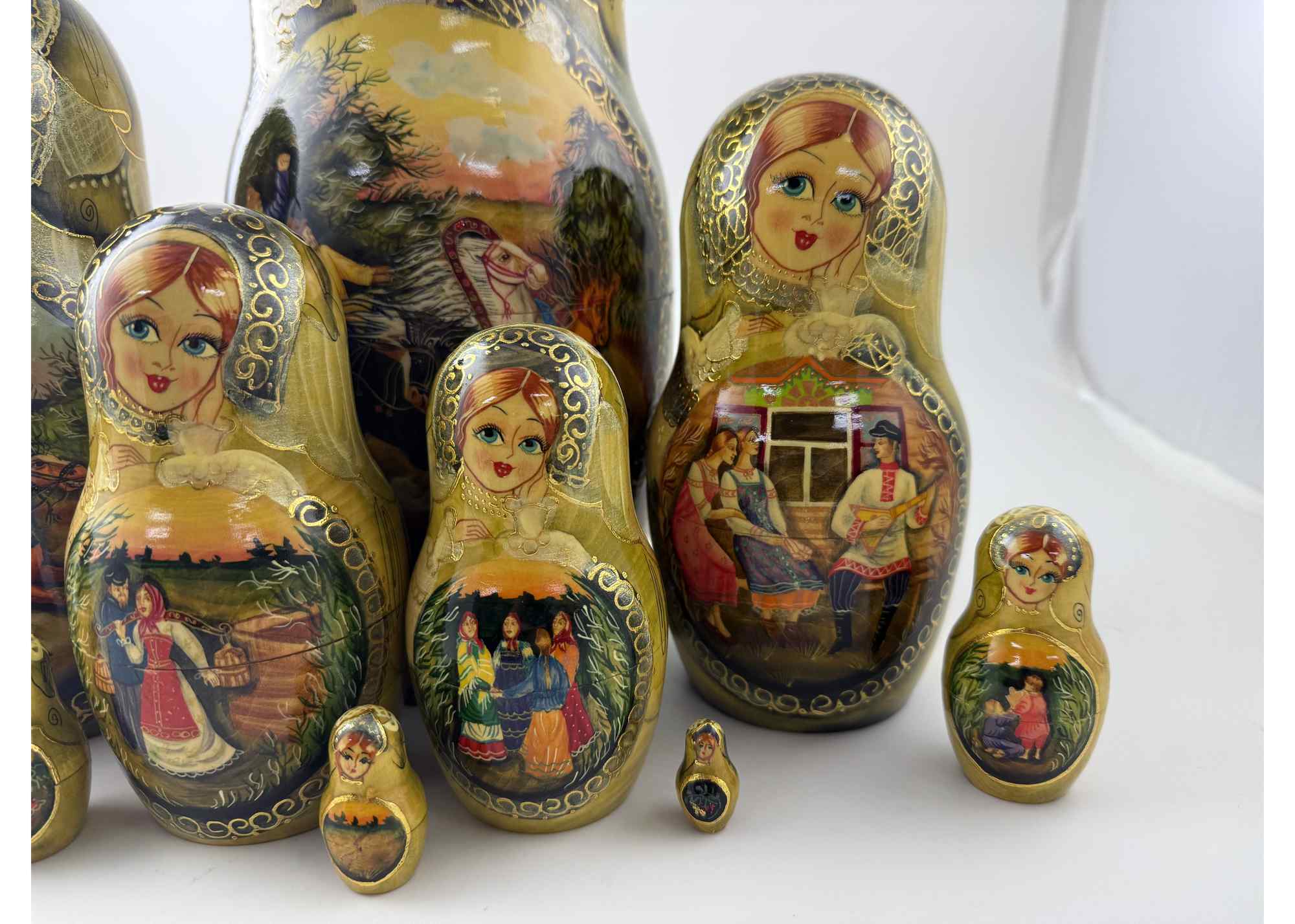 Buy Vintage One of a Kind Nesting Doll 10pc/12" at GoldenCockerel.com