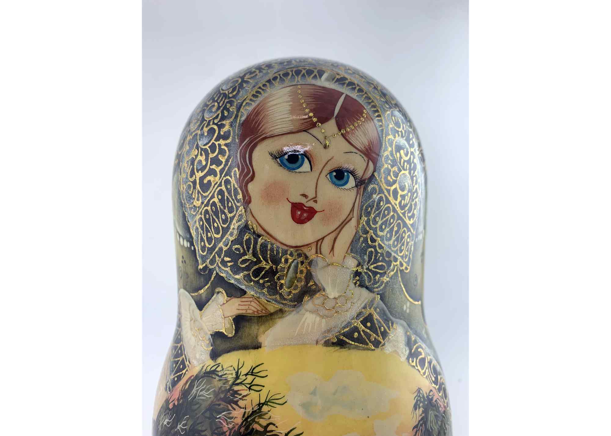 Buy Vintage One of a Kind Nesting Doll 10pc/12" at GoldenCockerel.com