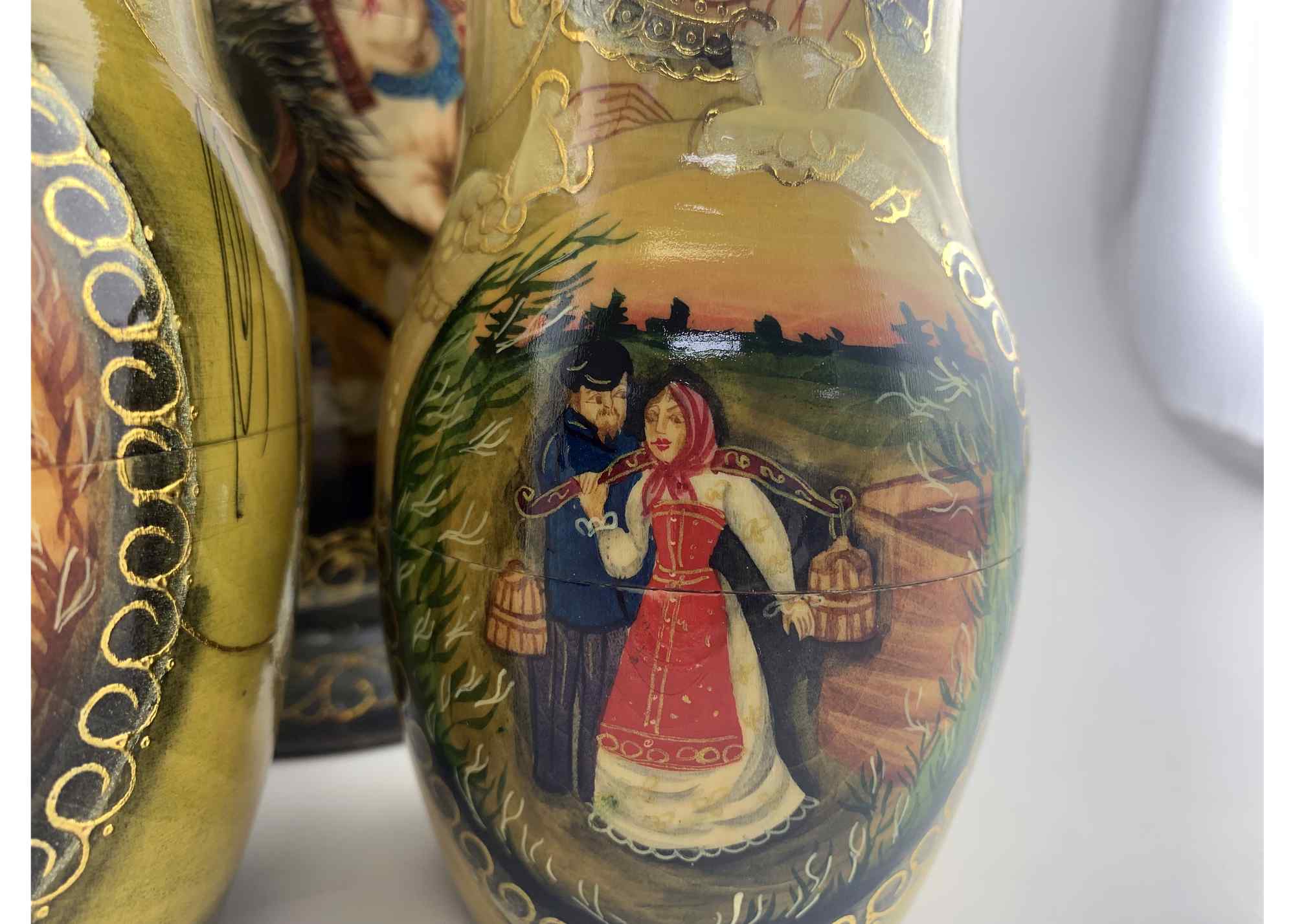 Buy Vintage One of a Kind Nesting Doll 10pc/12" at GoldenCockerel.com