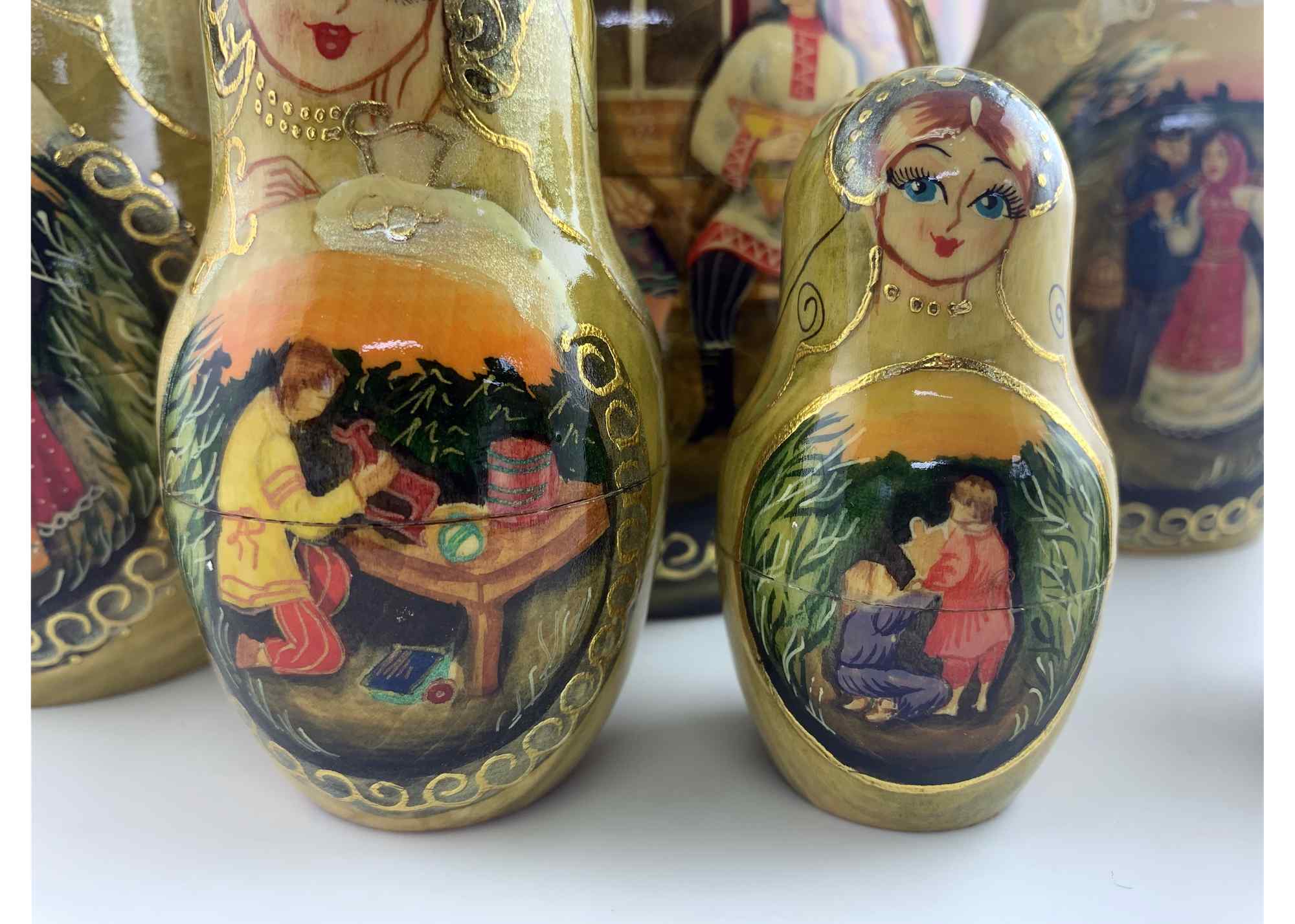 Buy Vintage One of a Kind Nesting Doll 10pc/12" at GoldenCockerel.com