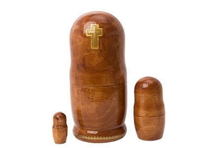 Buy Icon Nesting Doll with Window 5pc./7" at GoldenCockerel.com