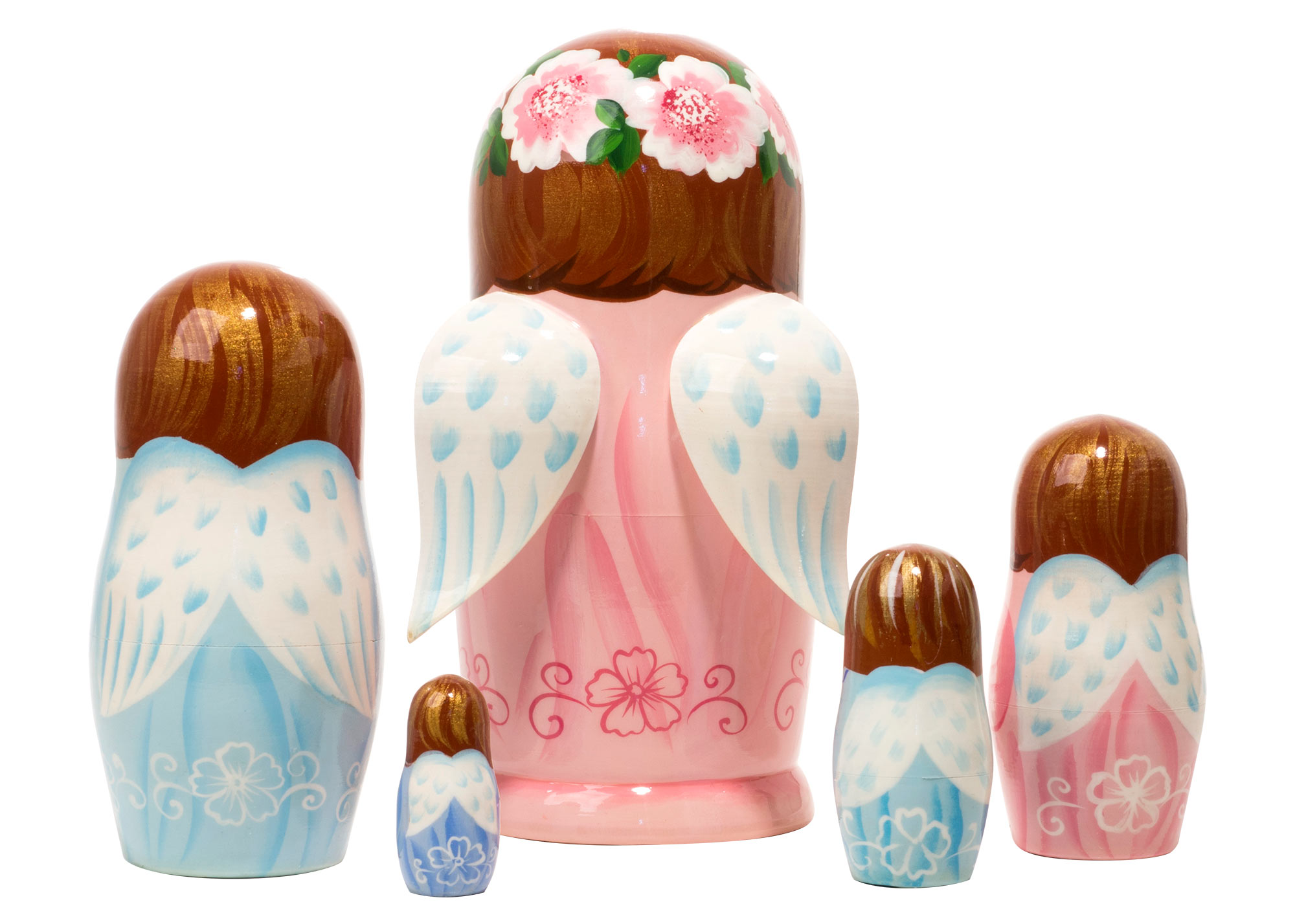 Buy Angel Matryoshka Doll w/ Wings 5pc./6" at GoldenCockerel.com