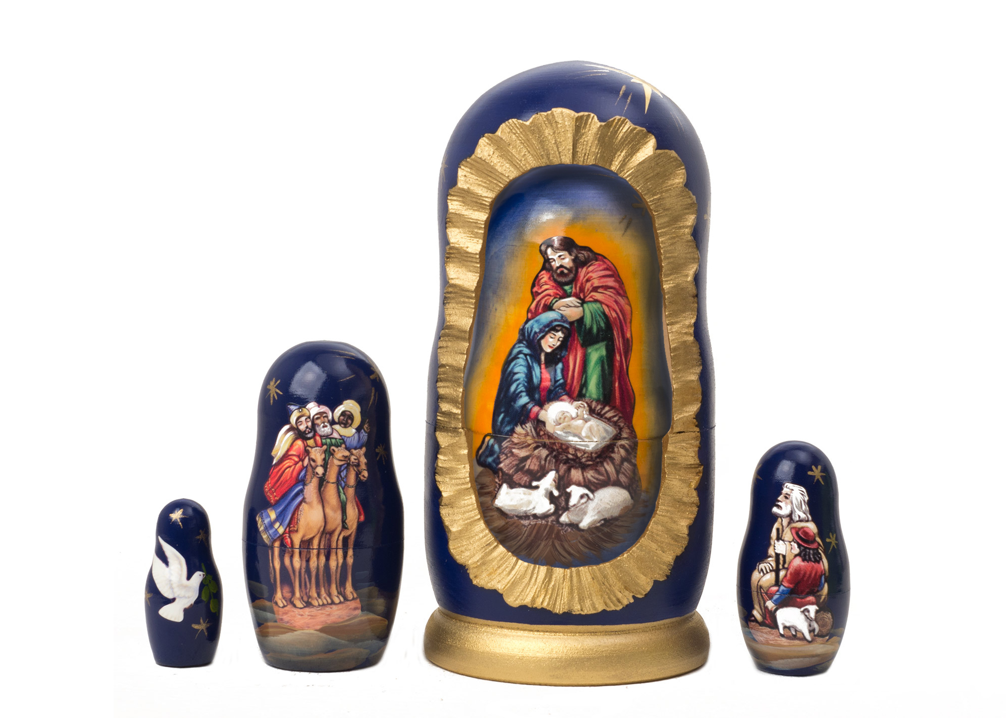 Buy Silent Night Nativity Doll 5pc./6"  at GoldenCockerel.com