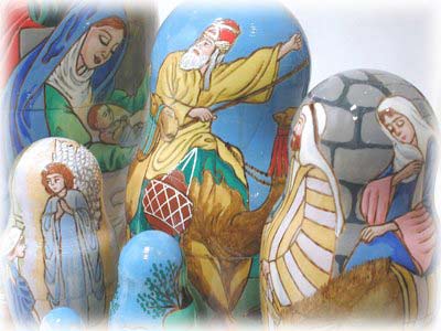 Buy Nativity Nesting Doll 7pc./8"  at GoldenCockerel.com