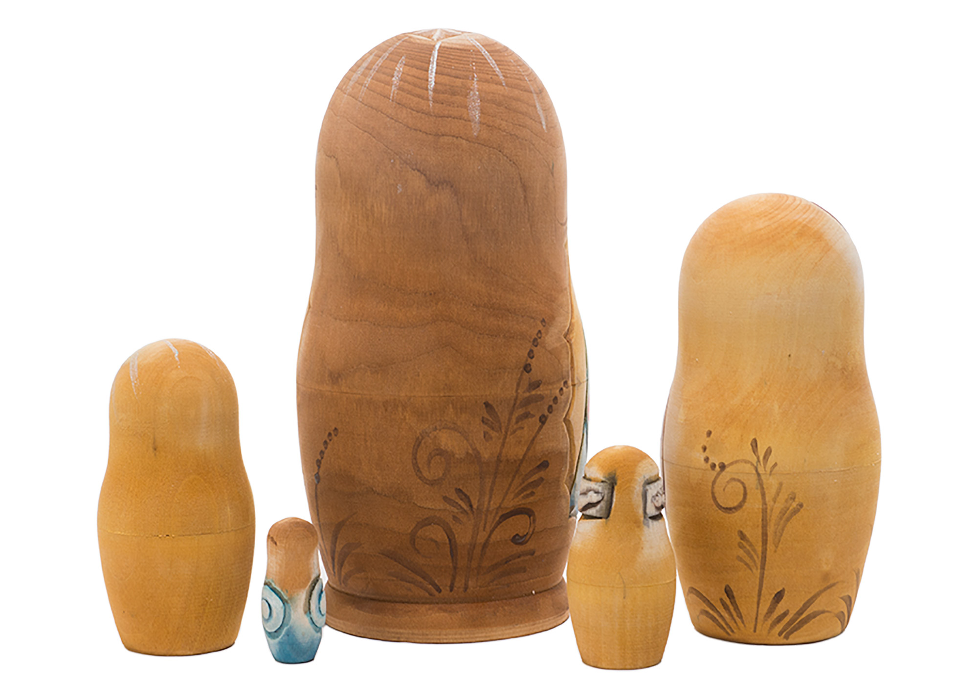 Buy Carved Life of Christ Nesting Doll by Koblov 5pc./7" at GoldenCockerel.com