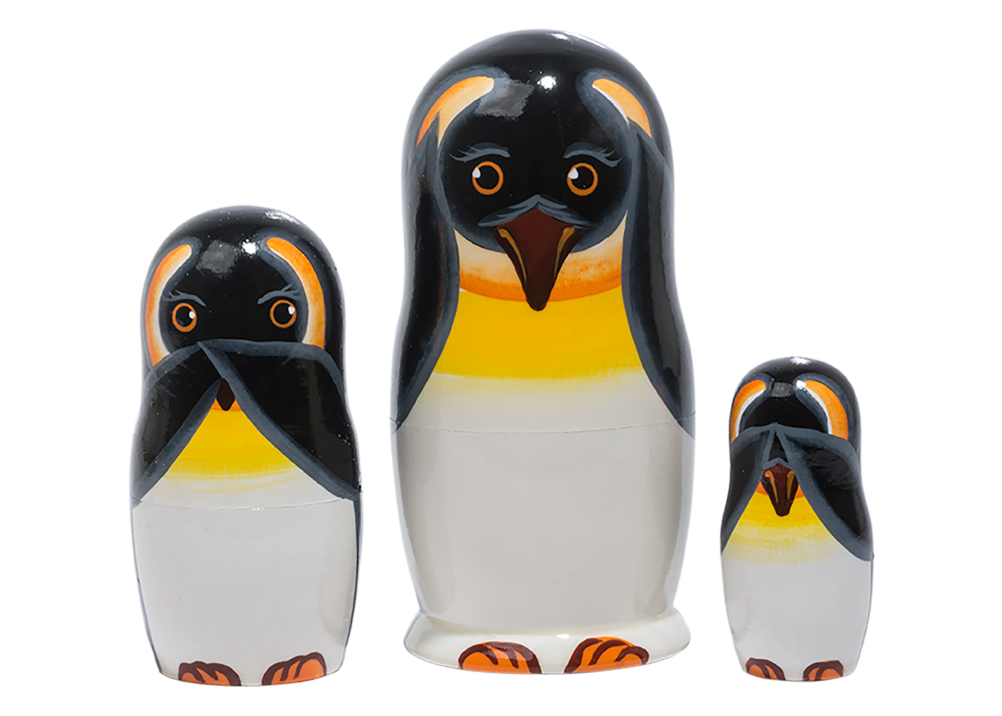 Buy No Evil Penguins Nesting Doll 3pc./4" at GoldenCockerel.com