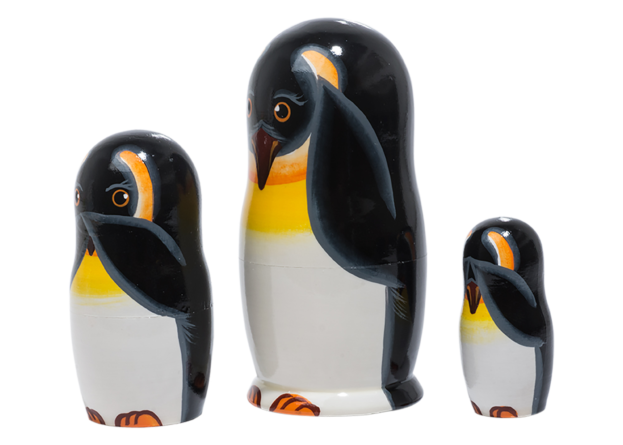 Buy No Evil Penguins Nesting Doll 3pc./4" at GoldenCockerel.com