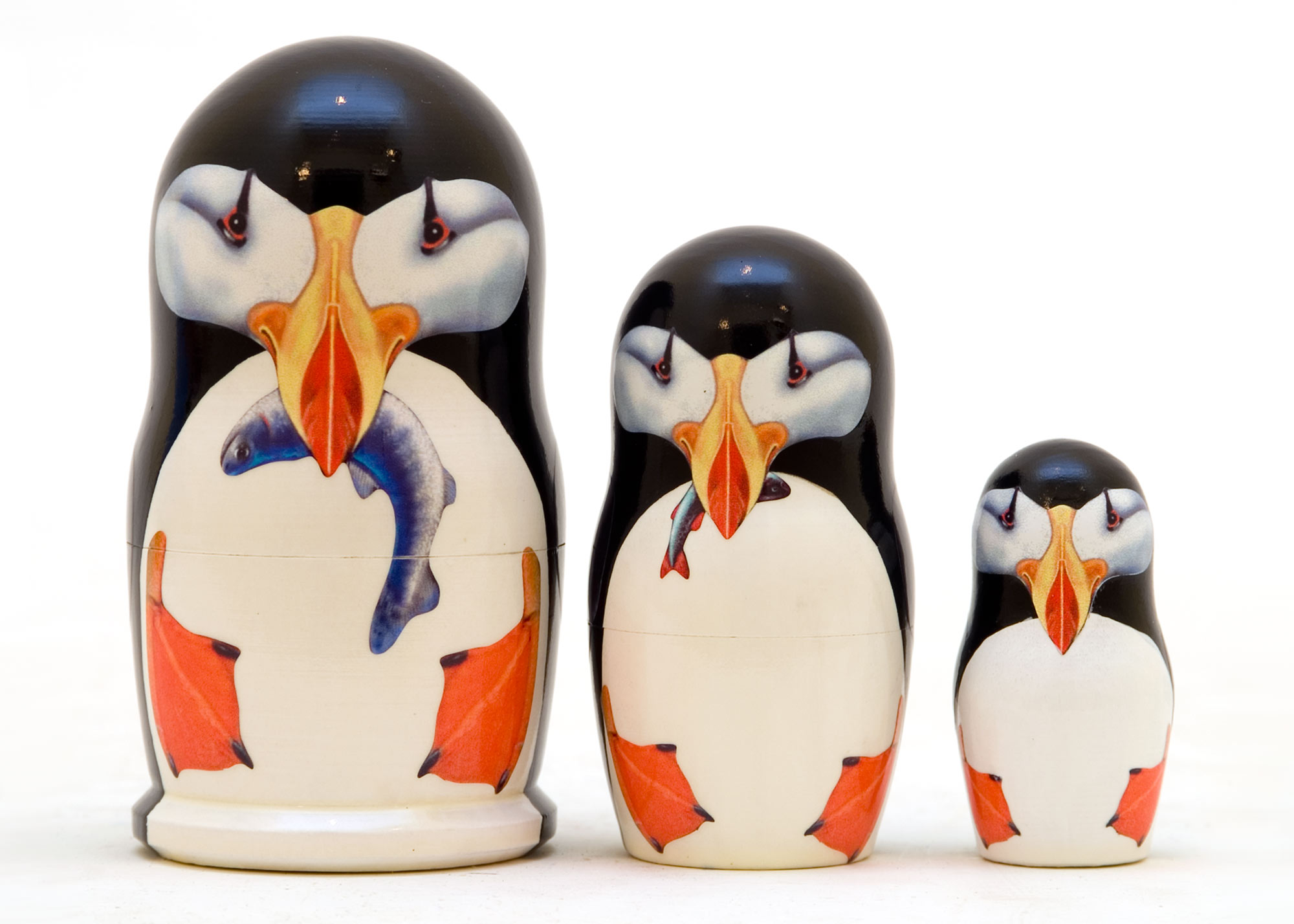 Buy Puffin Matryoshka Nesting Doll 3pc./3.5" at GoldenCockerel.com