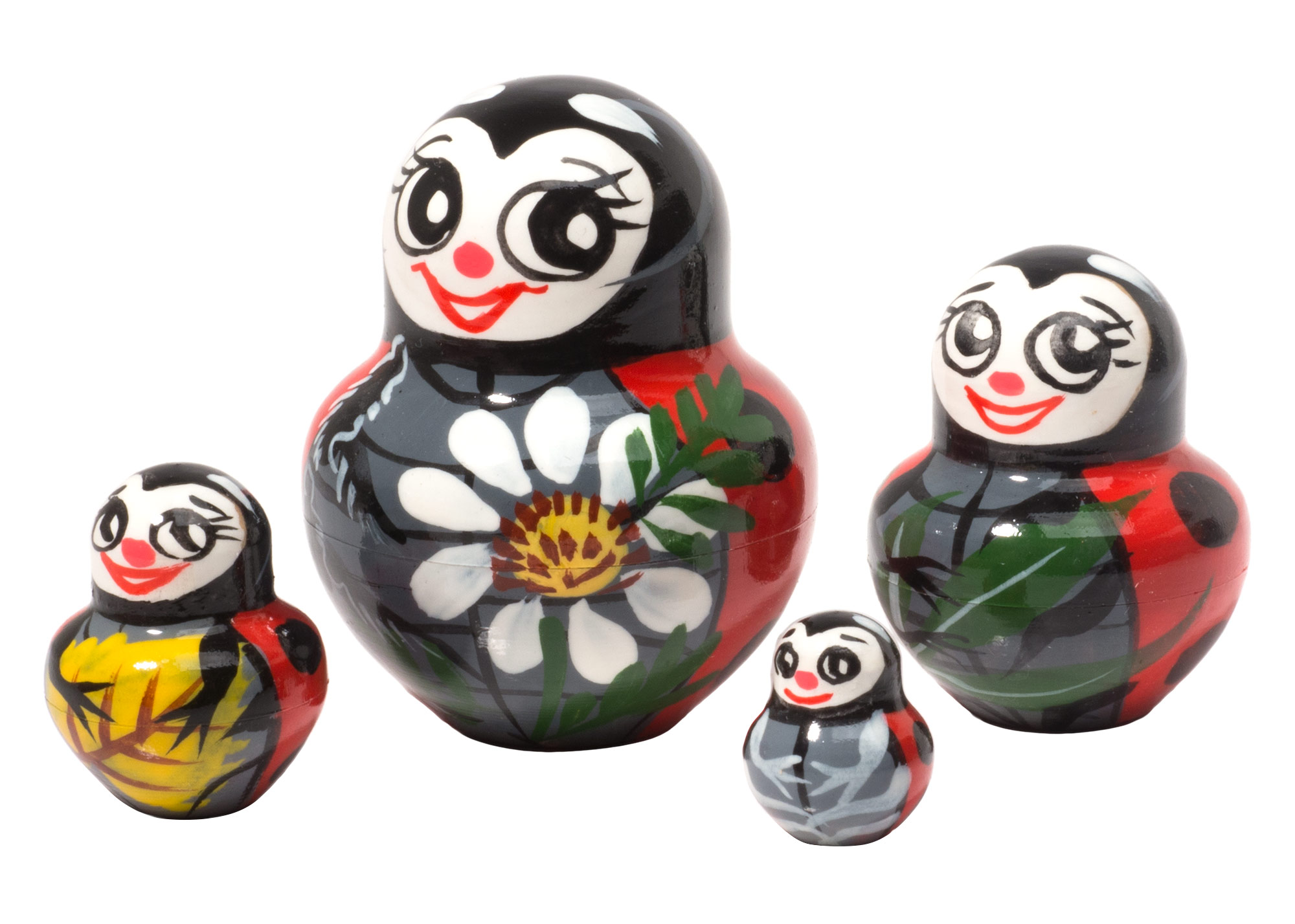 Buy Ladybug Nesting Doll 4pc./2.25" at GoldenCockerel.com