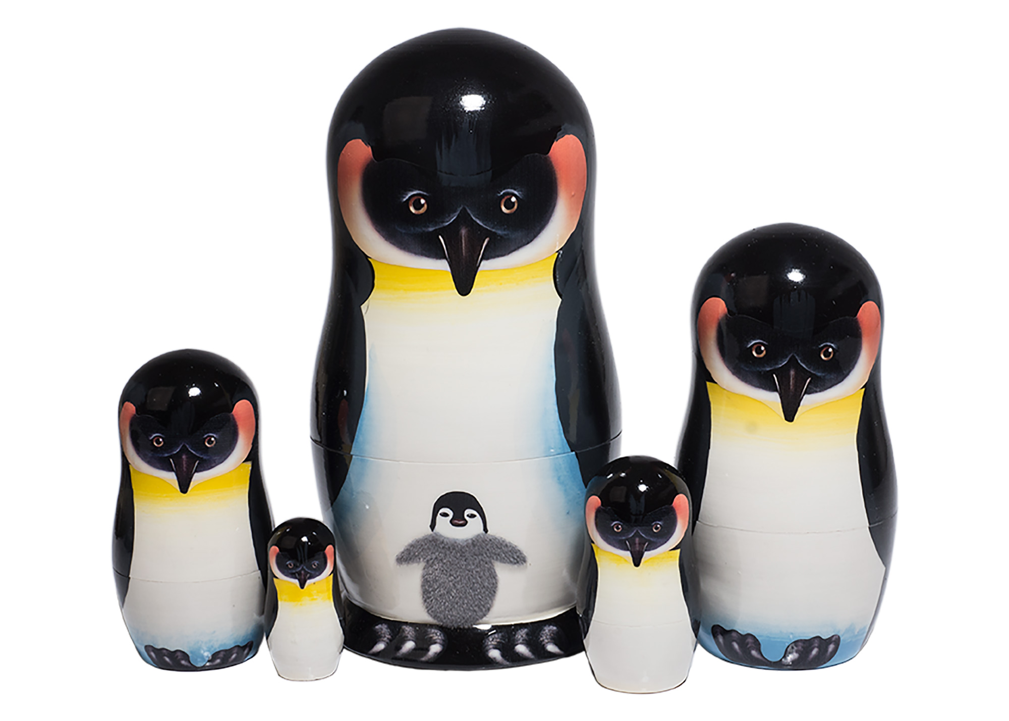 Buy Emperor Penguin Nesting Doll 5pc./ 5" at GoldenCockerel.com