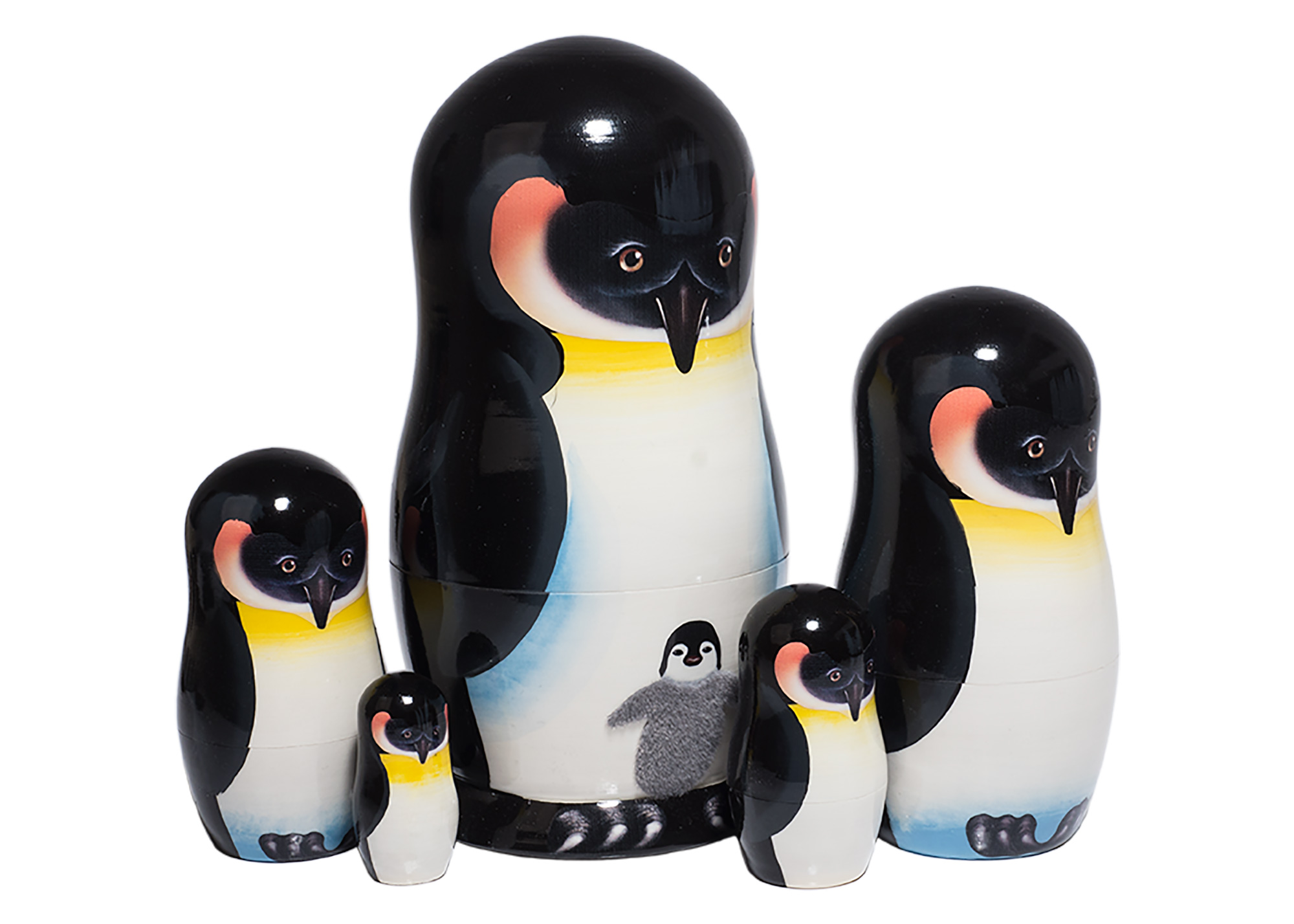 Buy Emperor Penguin Nesting Doll 5pc./ 5" at GoldenCockerel.com