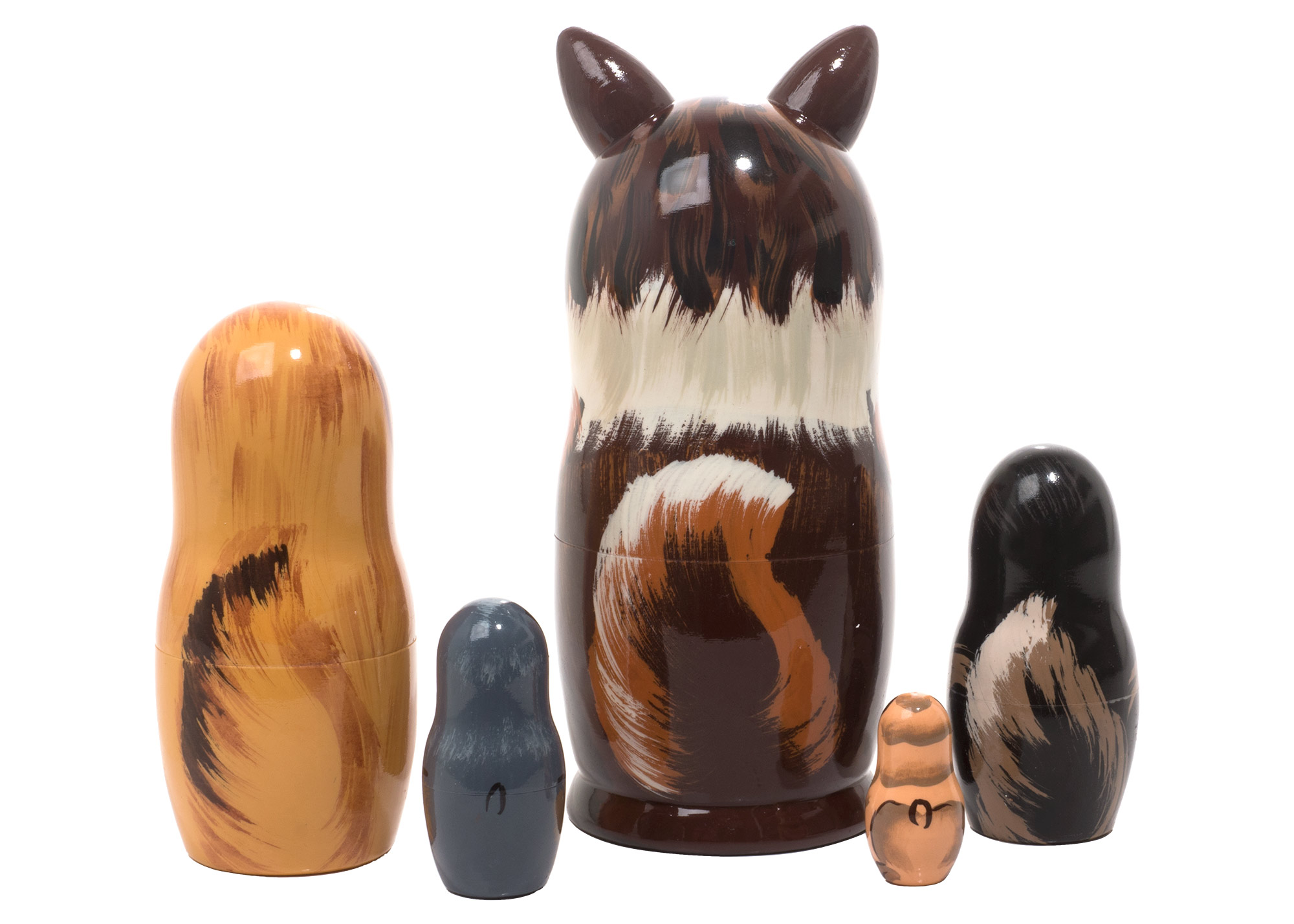 Buy Collie Dog Nesting Doll 5pc./6" at GoldenCockerel.com