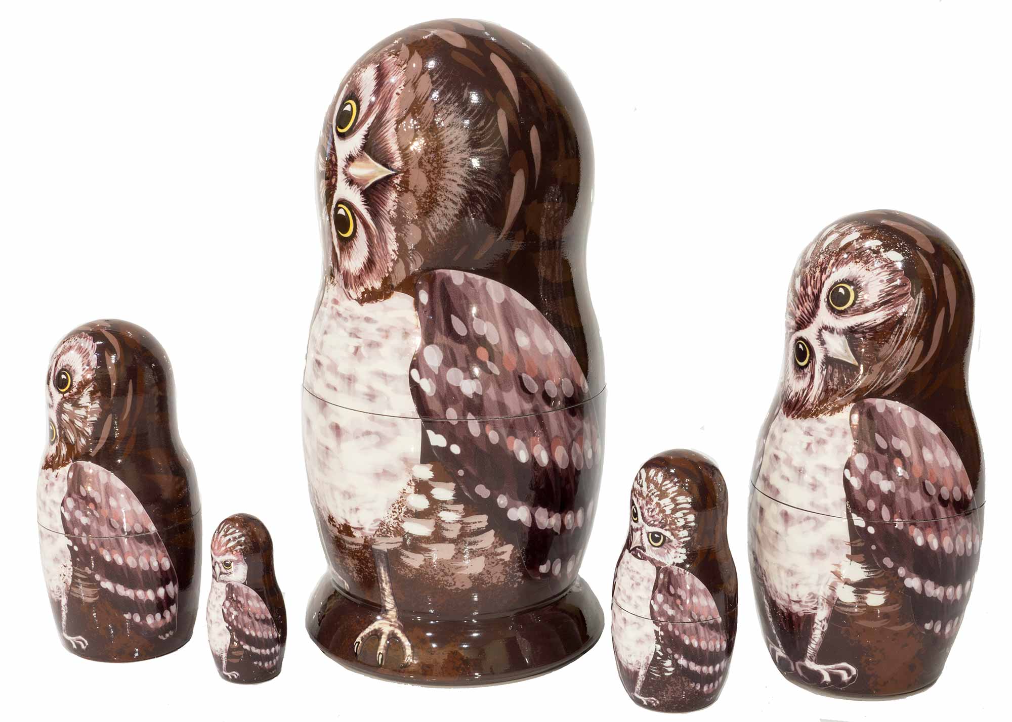 Buy Burrowing Owl Nesting Doll 5pc./6" at GoldenCockerel.com