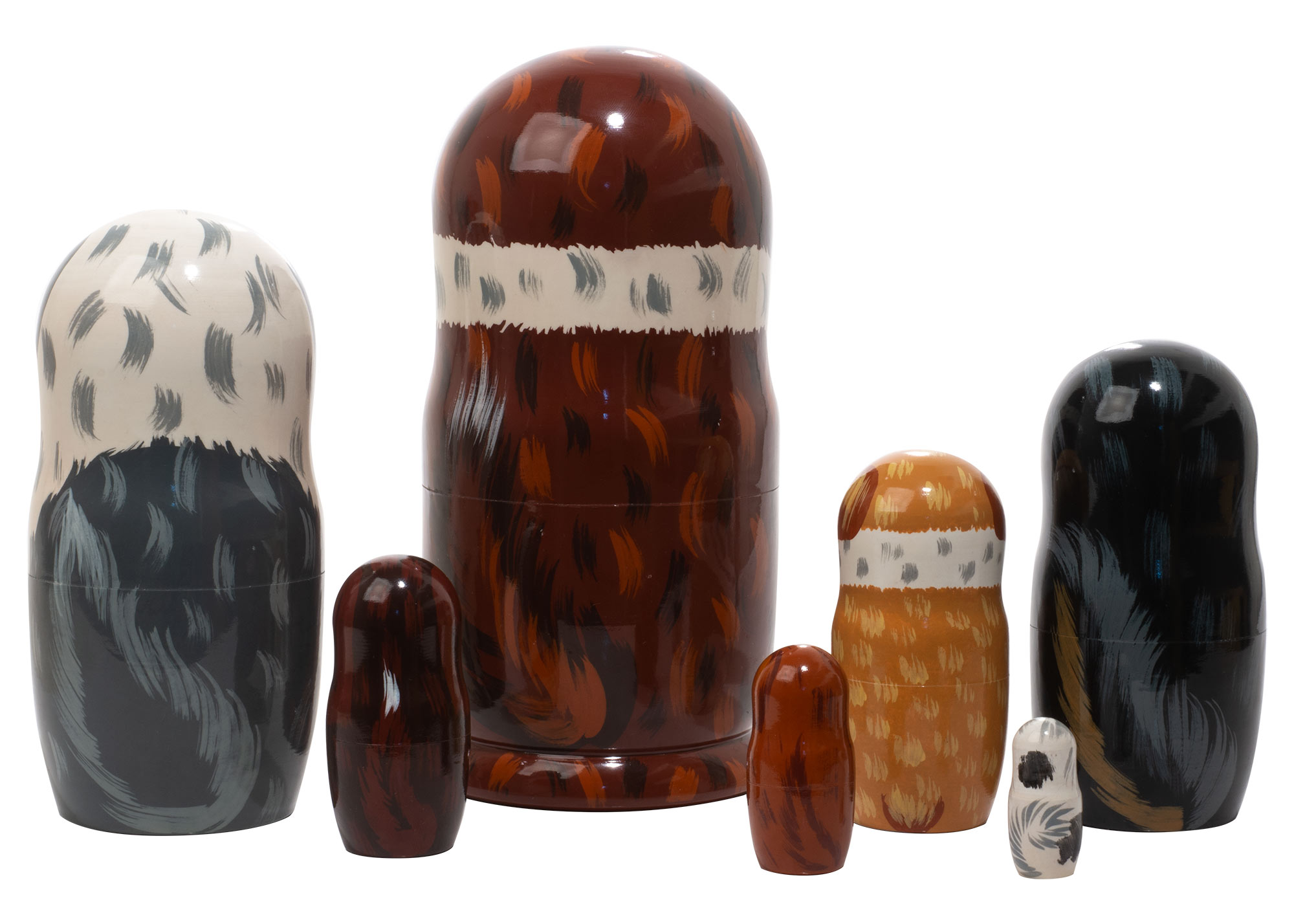 Buy St. Bernard Dog Matryoshka Doll 7pc./8" at GoldenCockerel.com