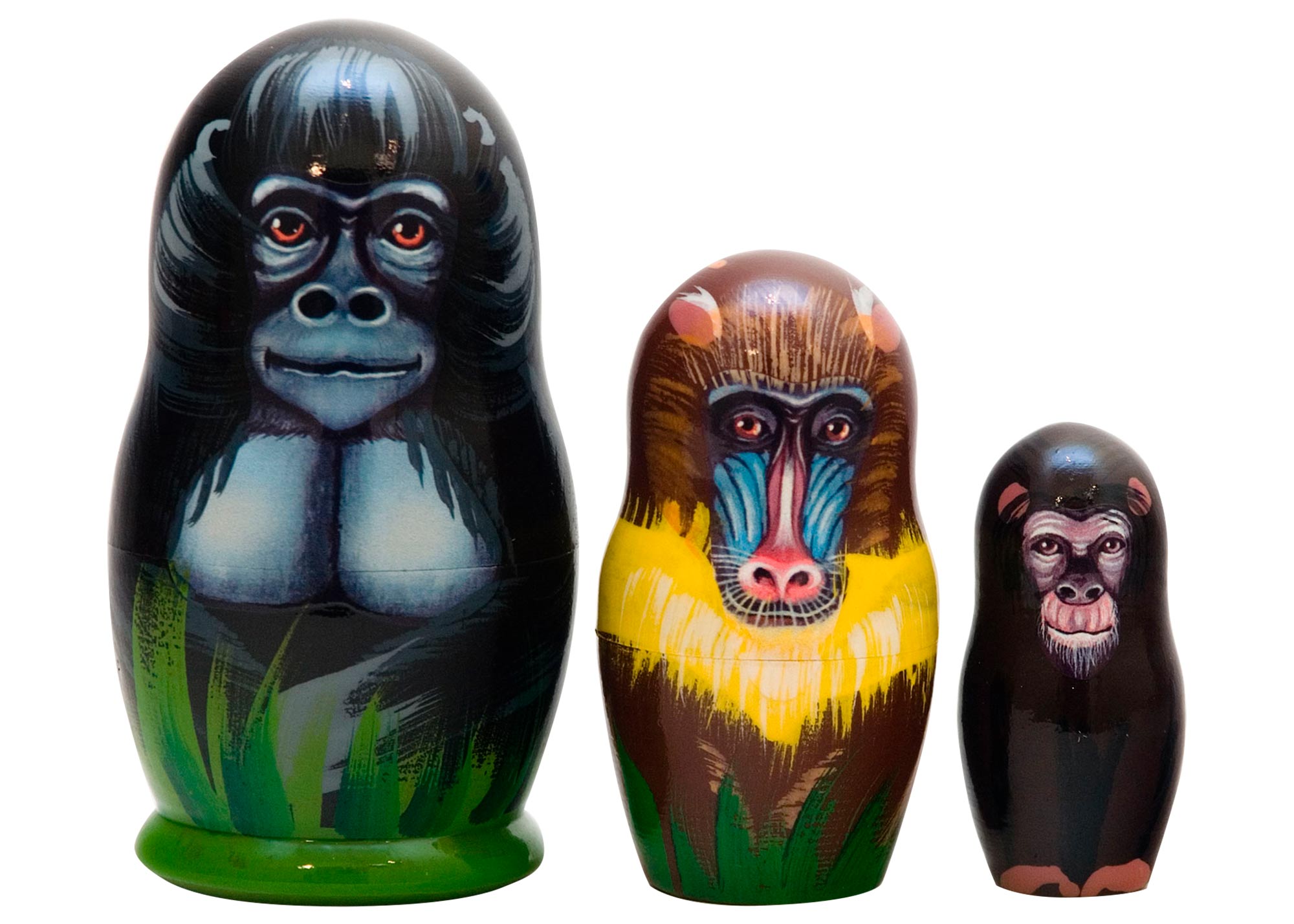 Buy Gorilla Nesting Doll 3pc./3.5" at GoldenCockerel.com