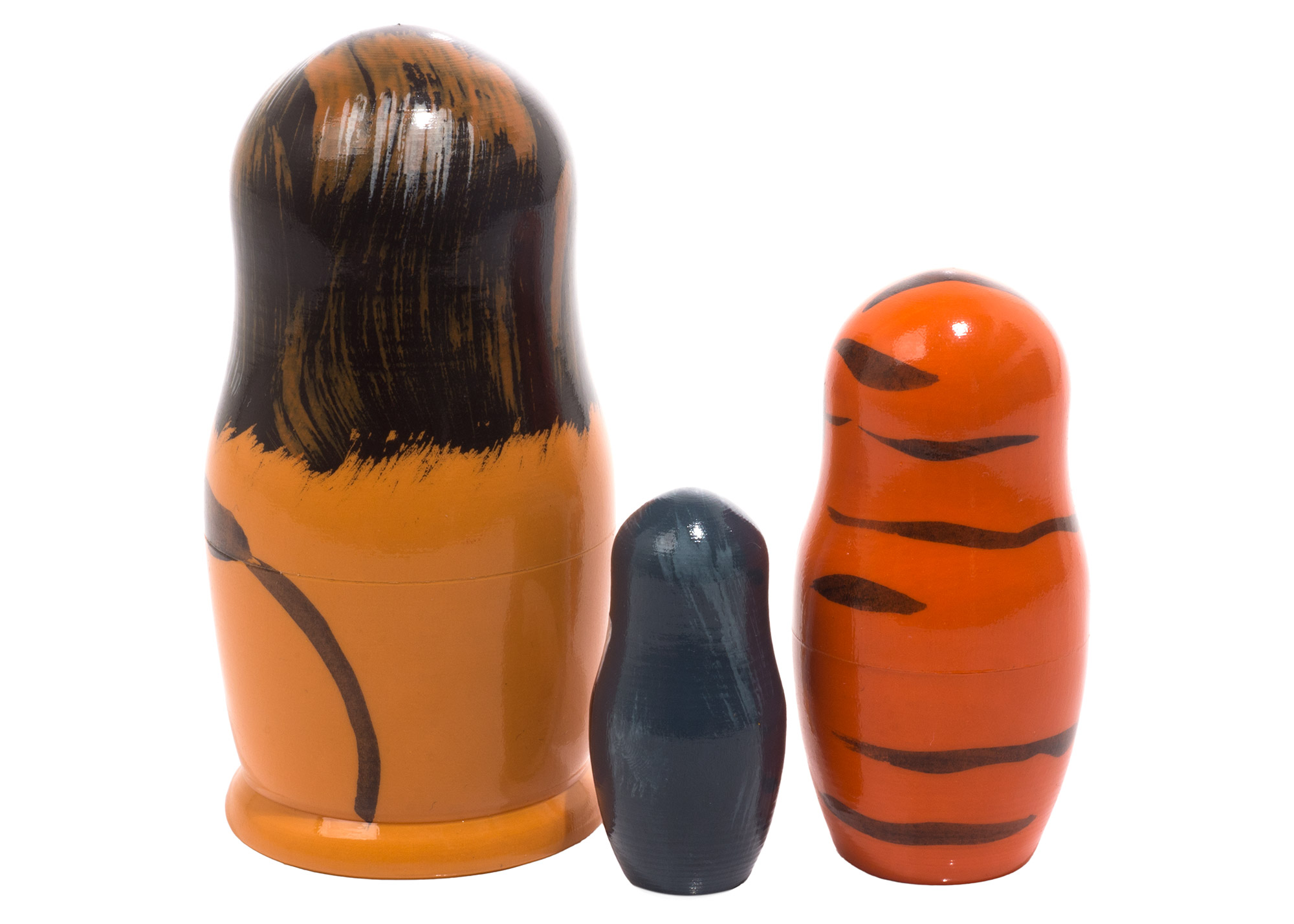 Buy Lion Tiger Kitty Nesting Doll 3pc./3.5" at GoldenCockerel.com