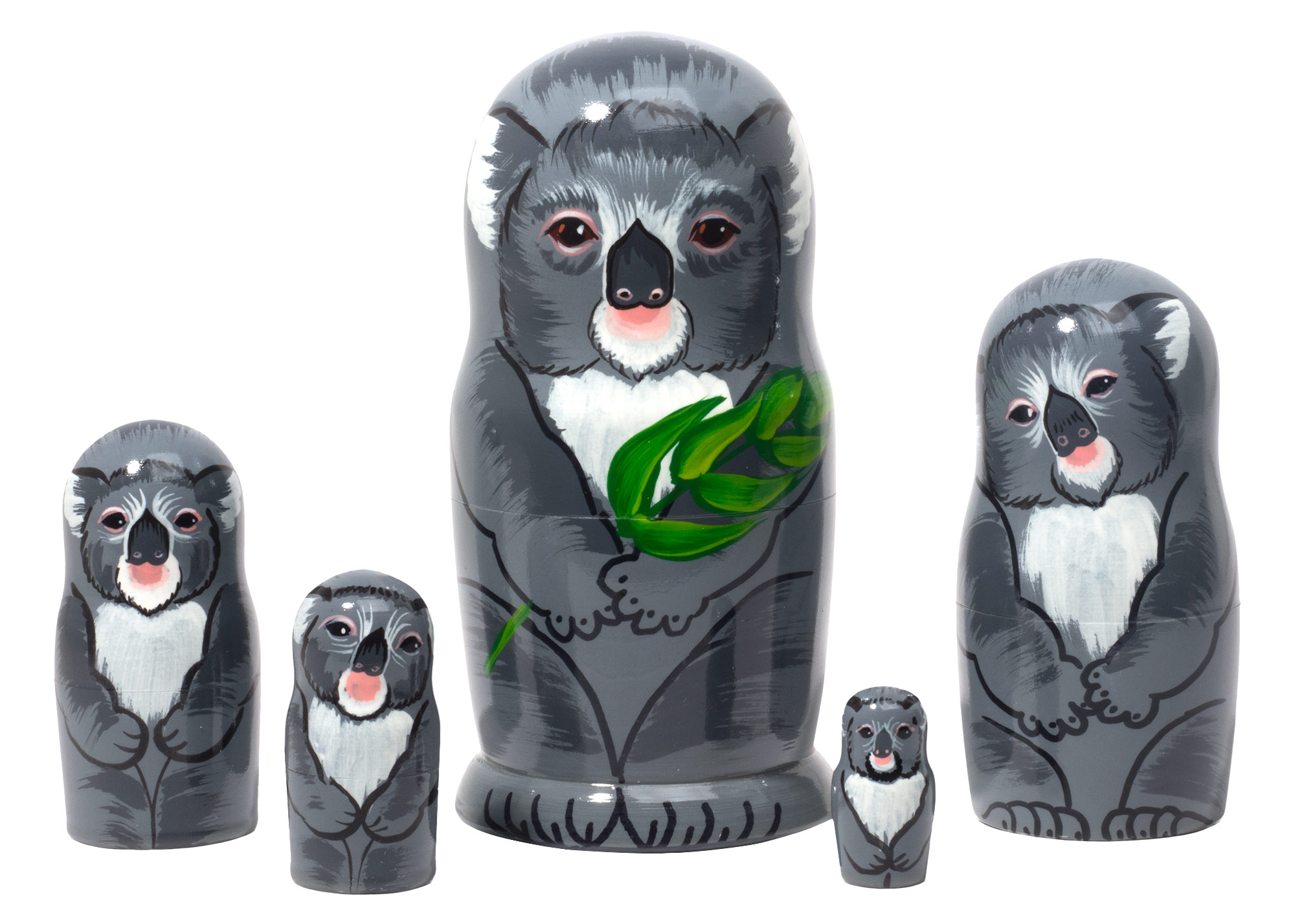 Buy Koala Bear Nesting Doll 5pc./5" at GoldenCockerel.com