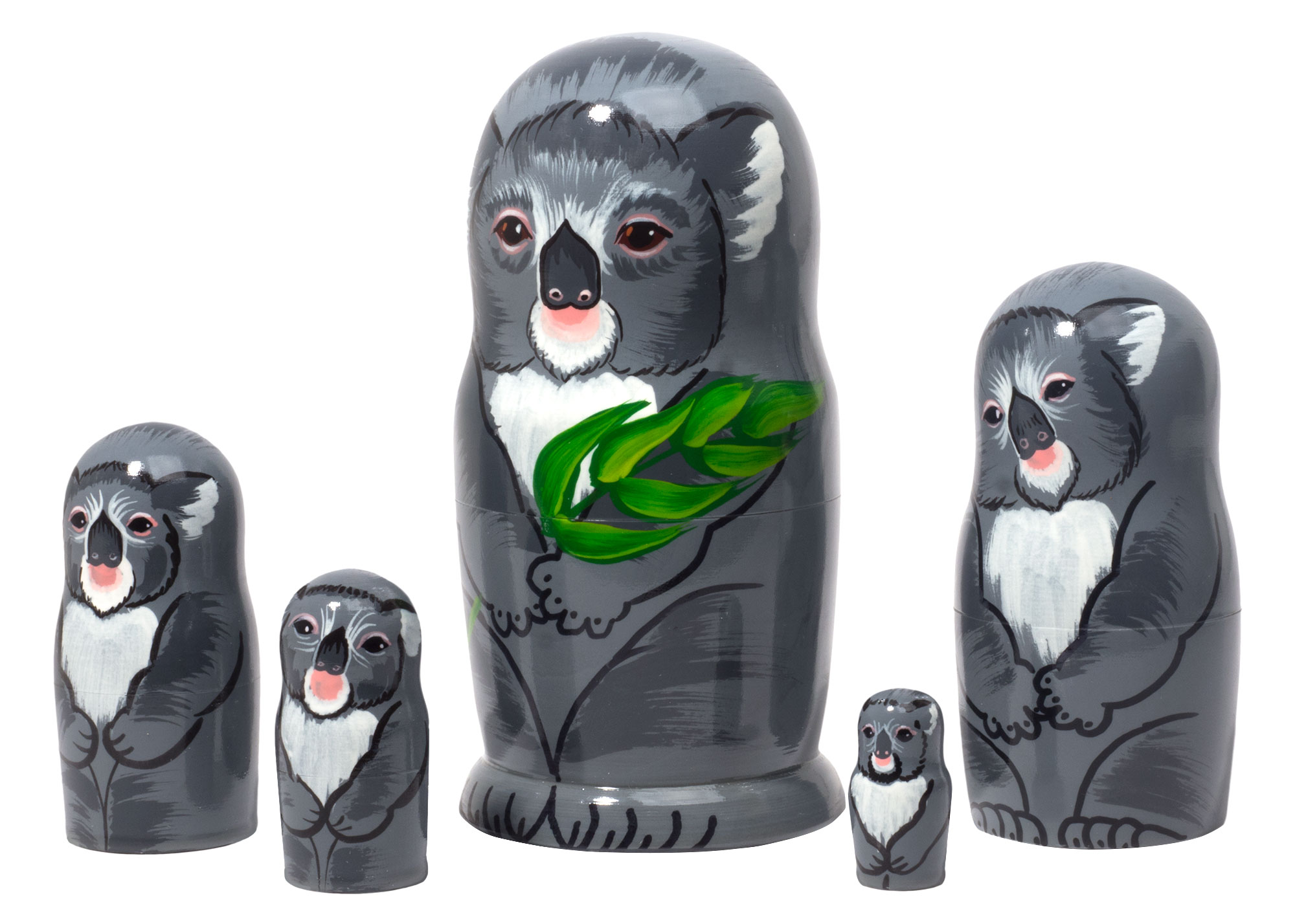 Buy Koala Bear Nesting Doll 5pc./5" at GoldenCockerel.com