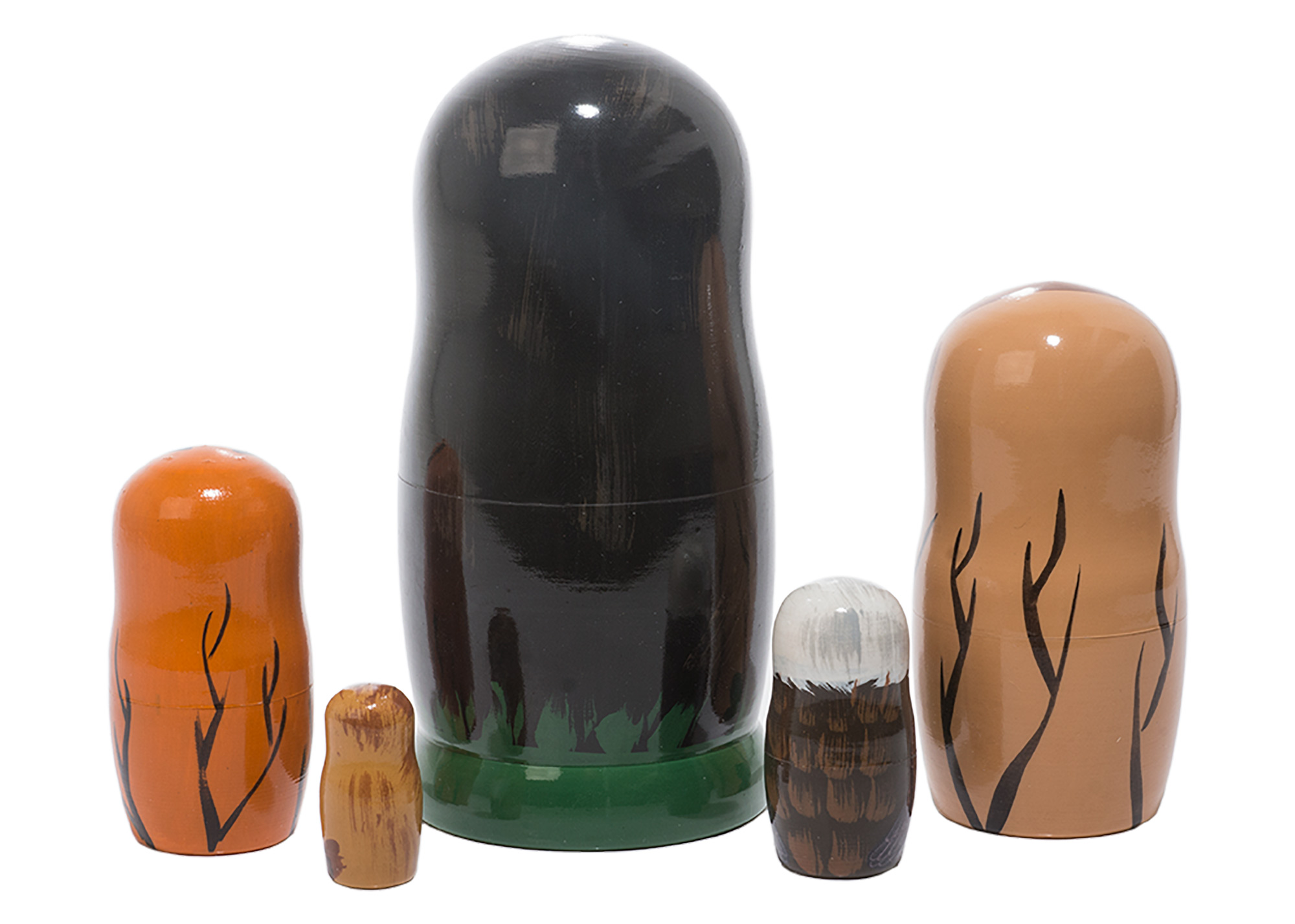 Buy Black Bear & Friends Nesting Doll 5pc./5" at GoldenCockerel.com